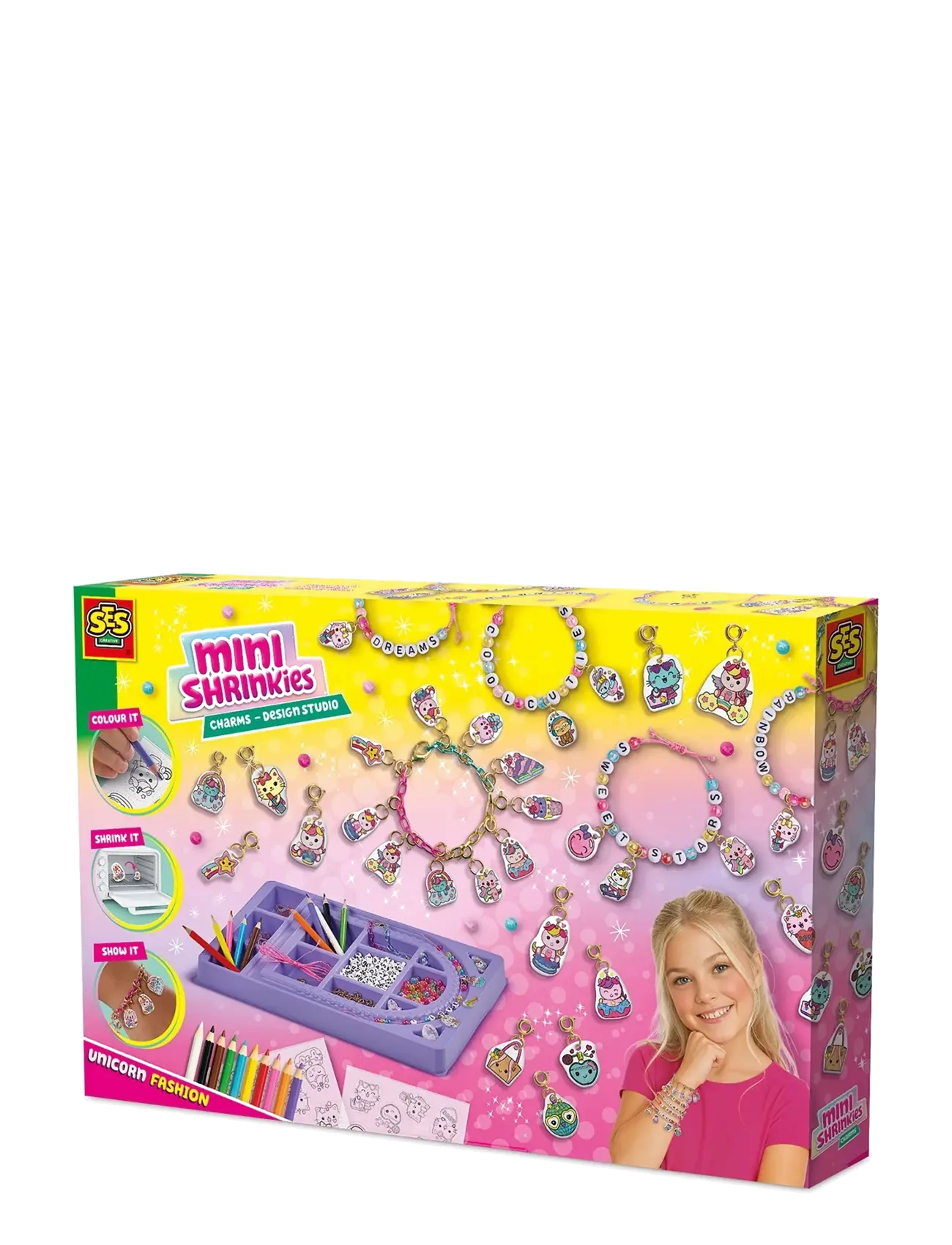 SES Creative Shrink Film - Mini Shrinkies - Charms Design Studio - Drawing & Crafts - MULTI / multi