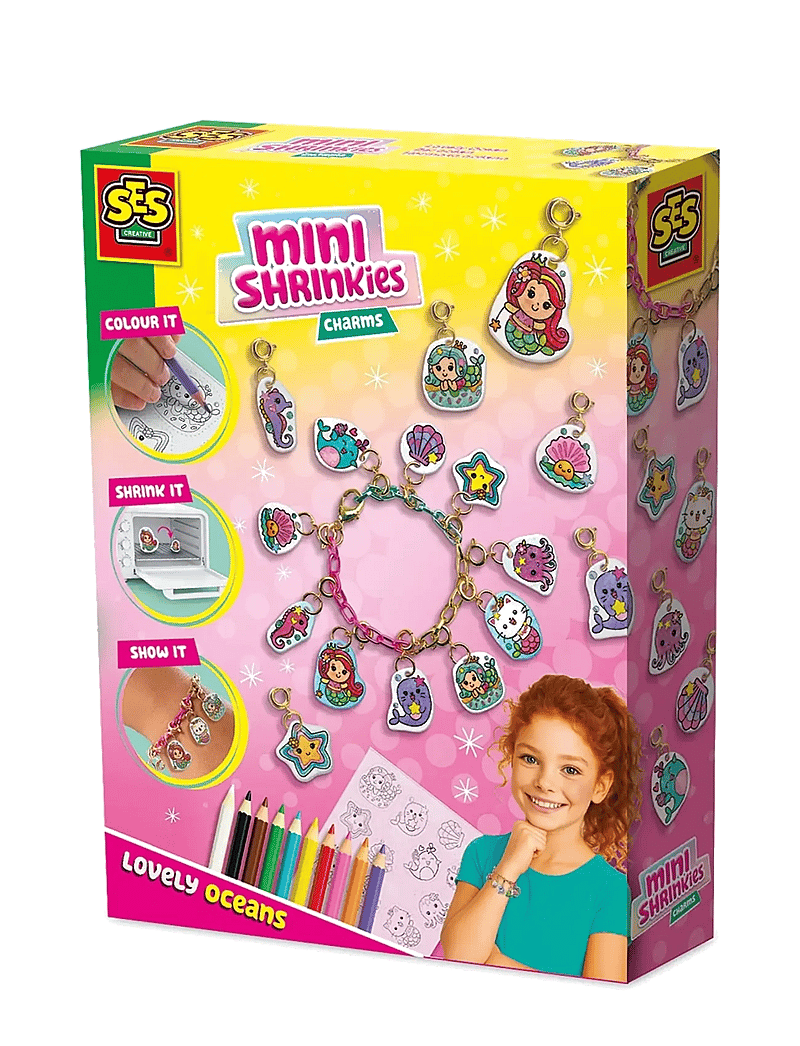 SES Creative - Shrink Film - Mini Shrinkies - Charms Lovely Ocean - käsitöökomplekt - multi - 1
