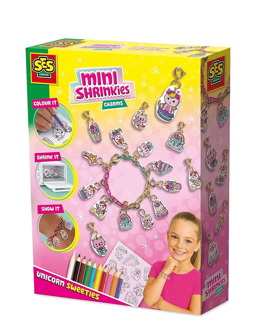 SES Creative - Shrink Film - Mini Shrinkies - Charms Unicorn Sweeties - ehted & aksessuaarid - multi - 0