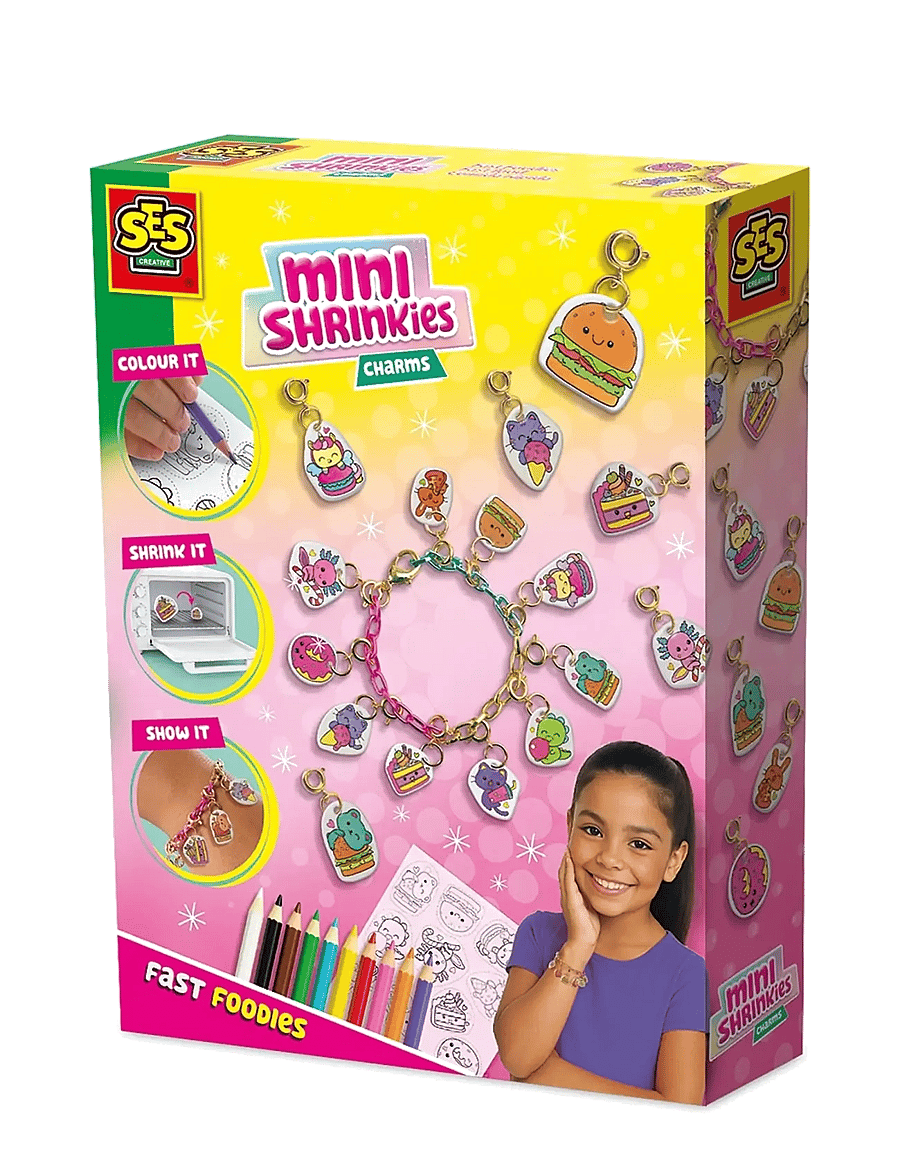 SES Creative - Shrink Film - Mini Shrinkies - Charms Fast Foodies - ehted & aksessuaarid - multi - 0