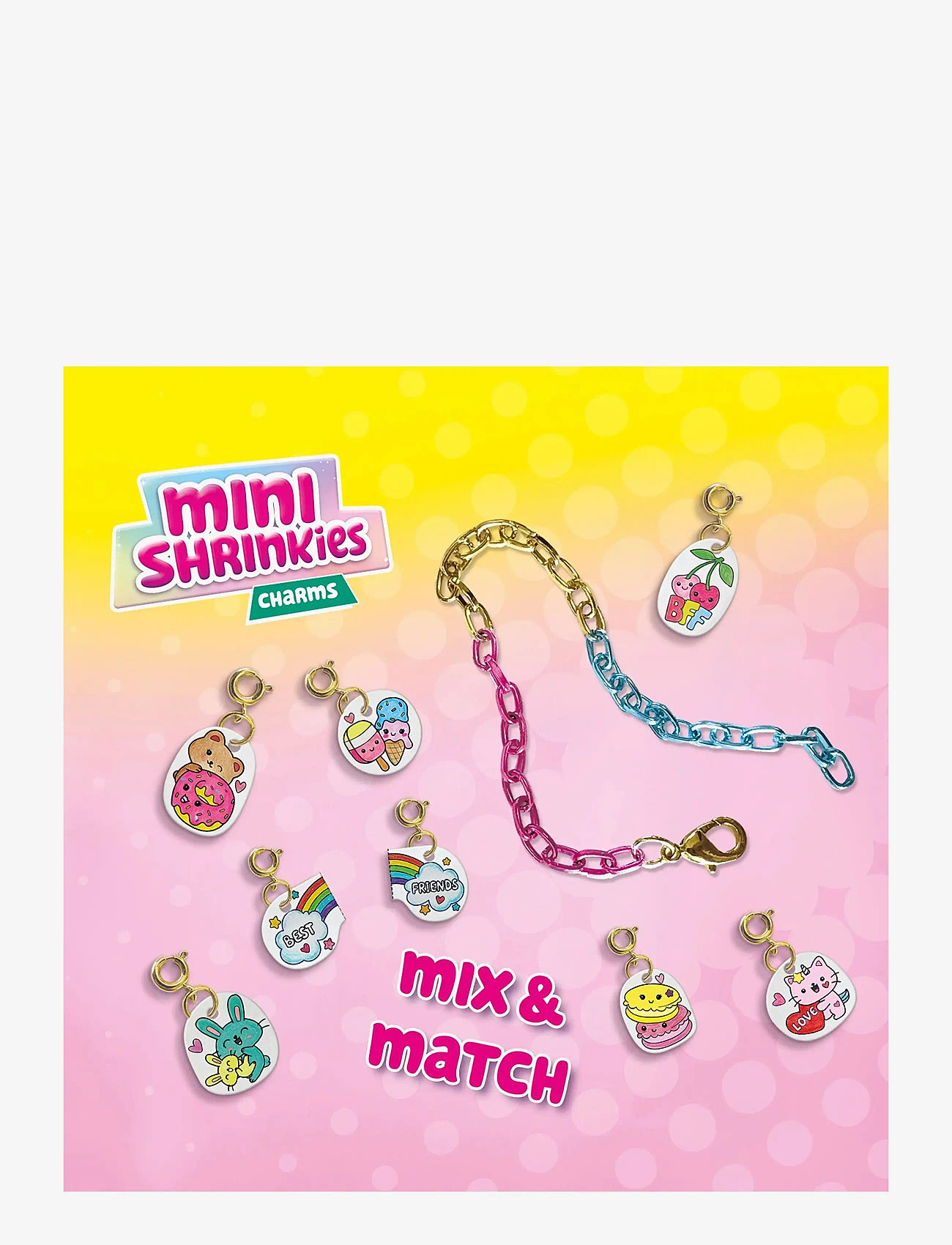 SES Creative - Shrink Film - Mini Shrinkies - Charms Best Friends - käsitöökomplekt - multi - 1