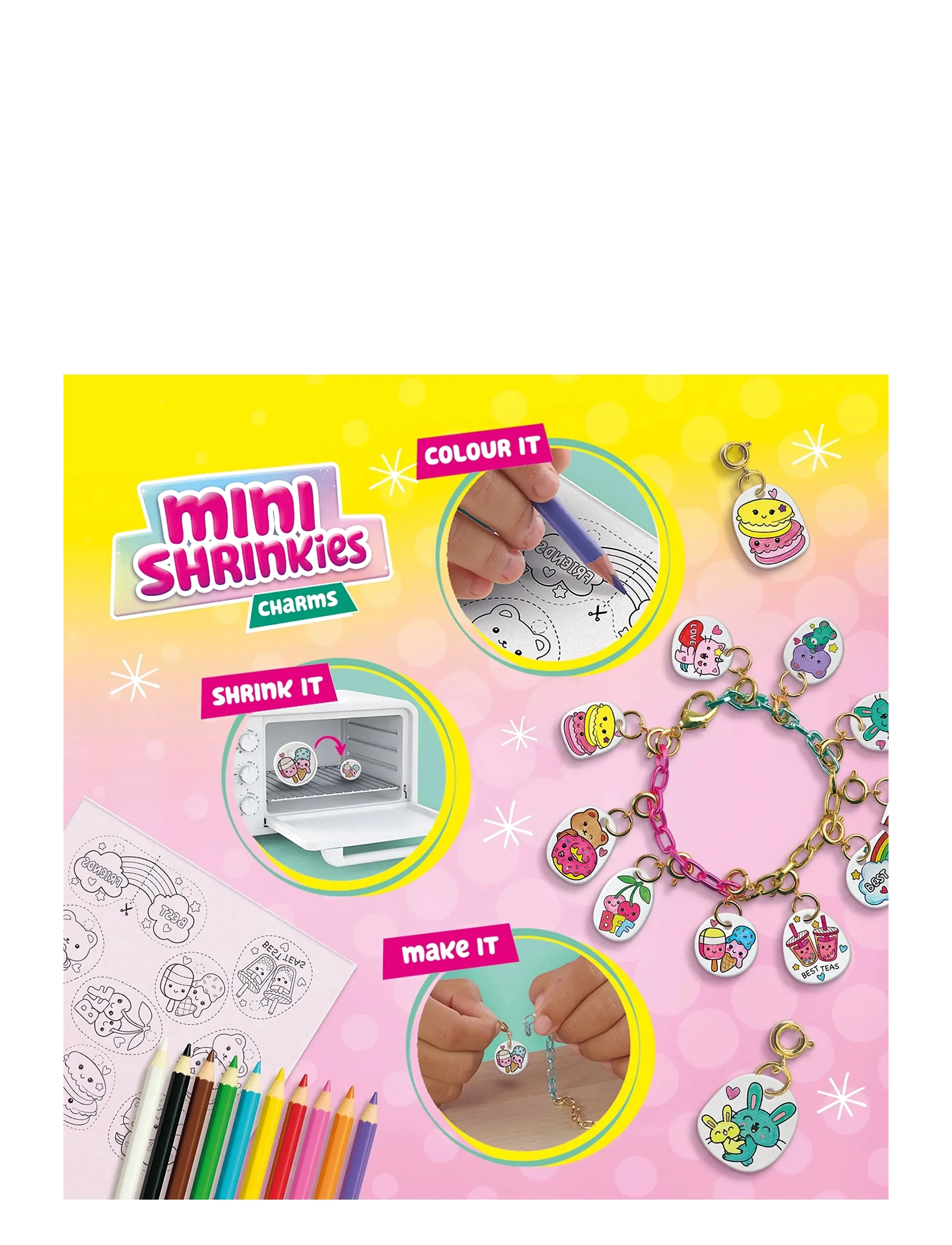 SES Creative - Shrink Film - Mini Shrinkies - Charms Best Friends - bastelset - multi - 2