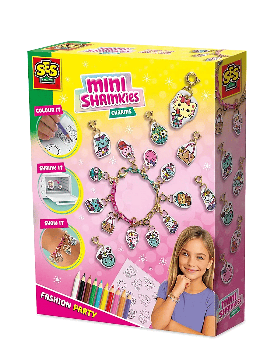 SES Creative - Shrink Film - Mini Shrinkies - Charms Fashion Party - ehted & aksessuaarid - multi - 1