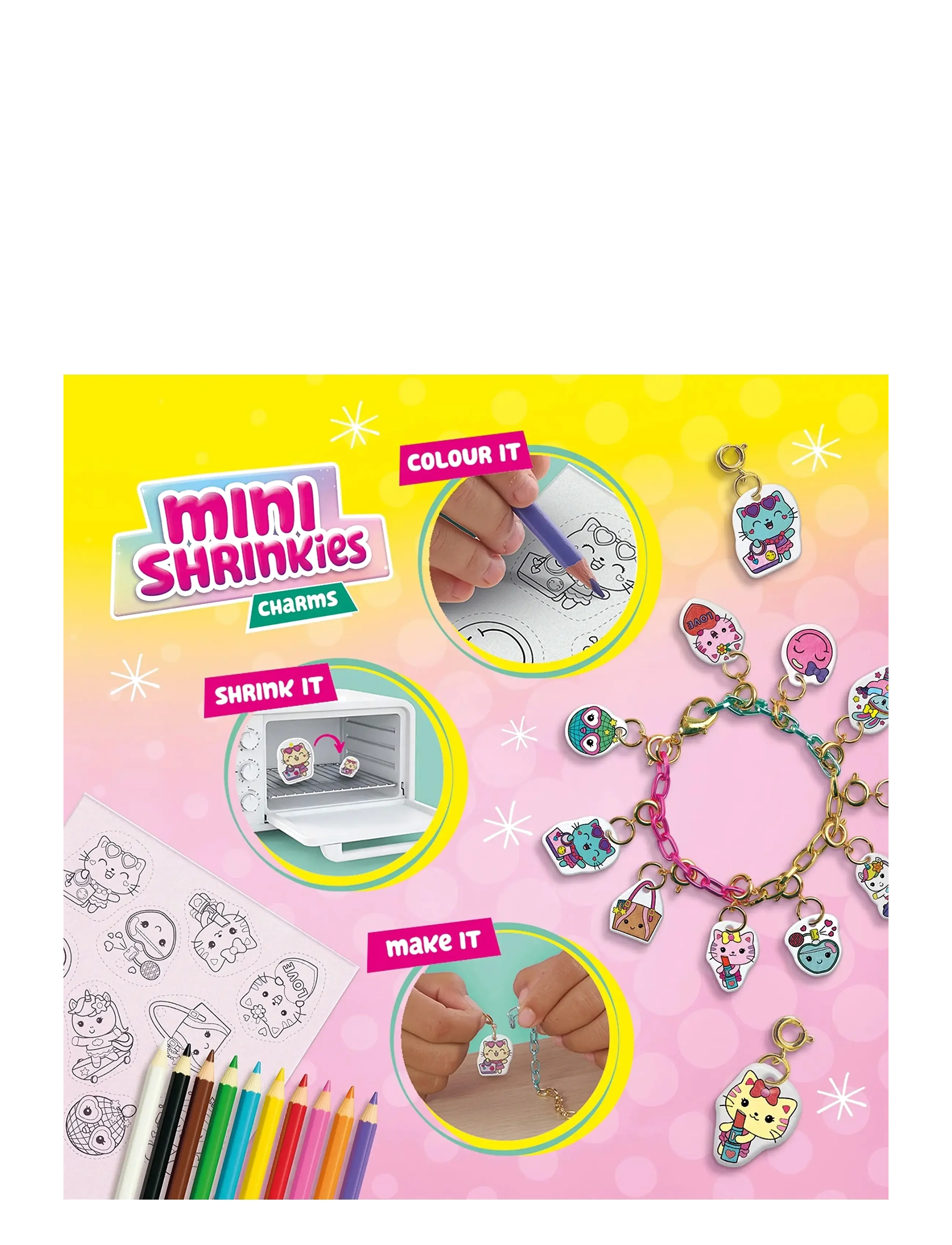 SES Creative - Shrink Film - Mini Shrinkies - Charms Fashion Party - bijoux & accessoires - multi - 3