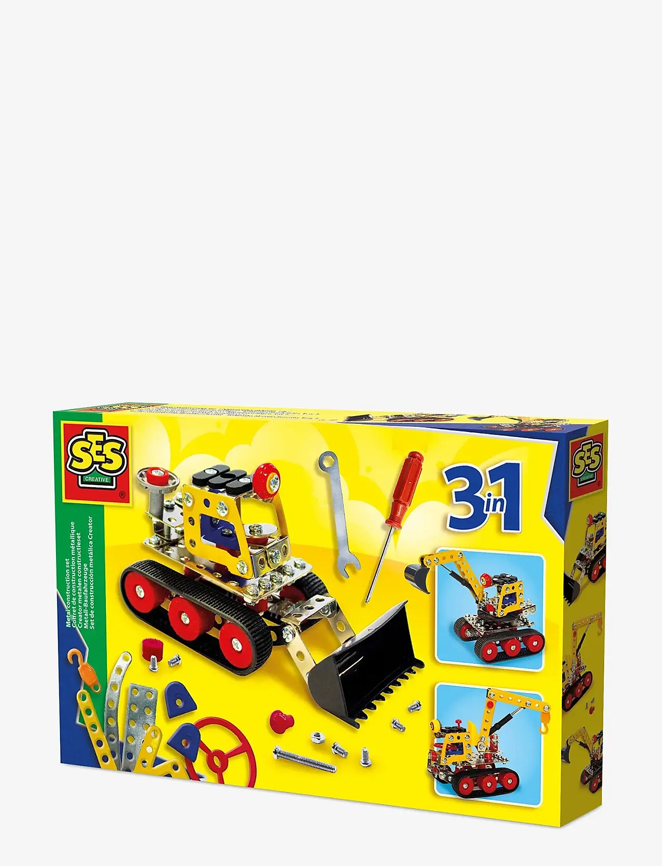 SES Creative - Construction Set - Construction Vehicles 3in1 - metal - ehituskomplektid - multi - 1