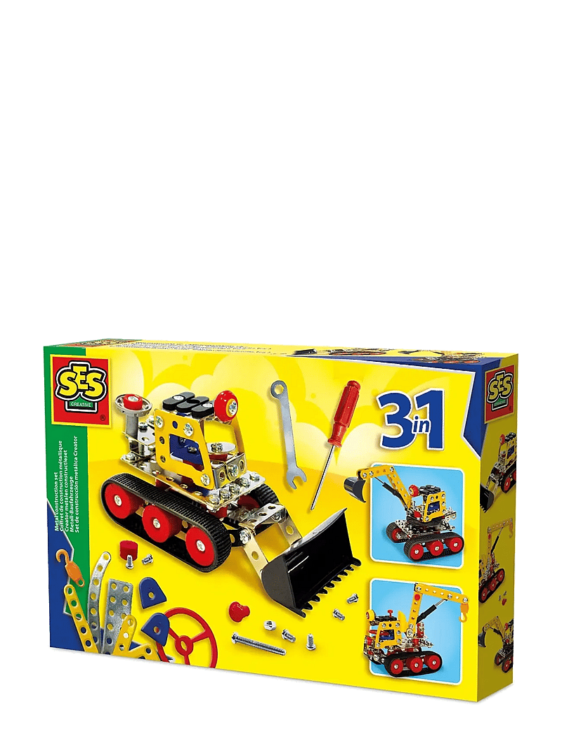 SES Creative - Construction Set - Construction Vehicles 3in1 - metal - ehituskomplektid - multi - 1