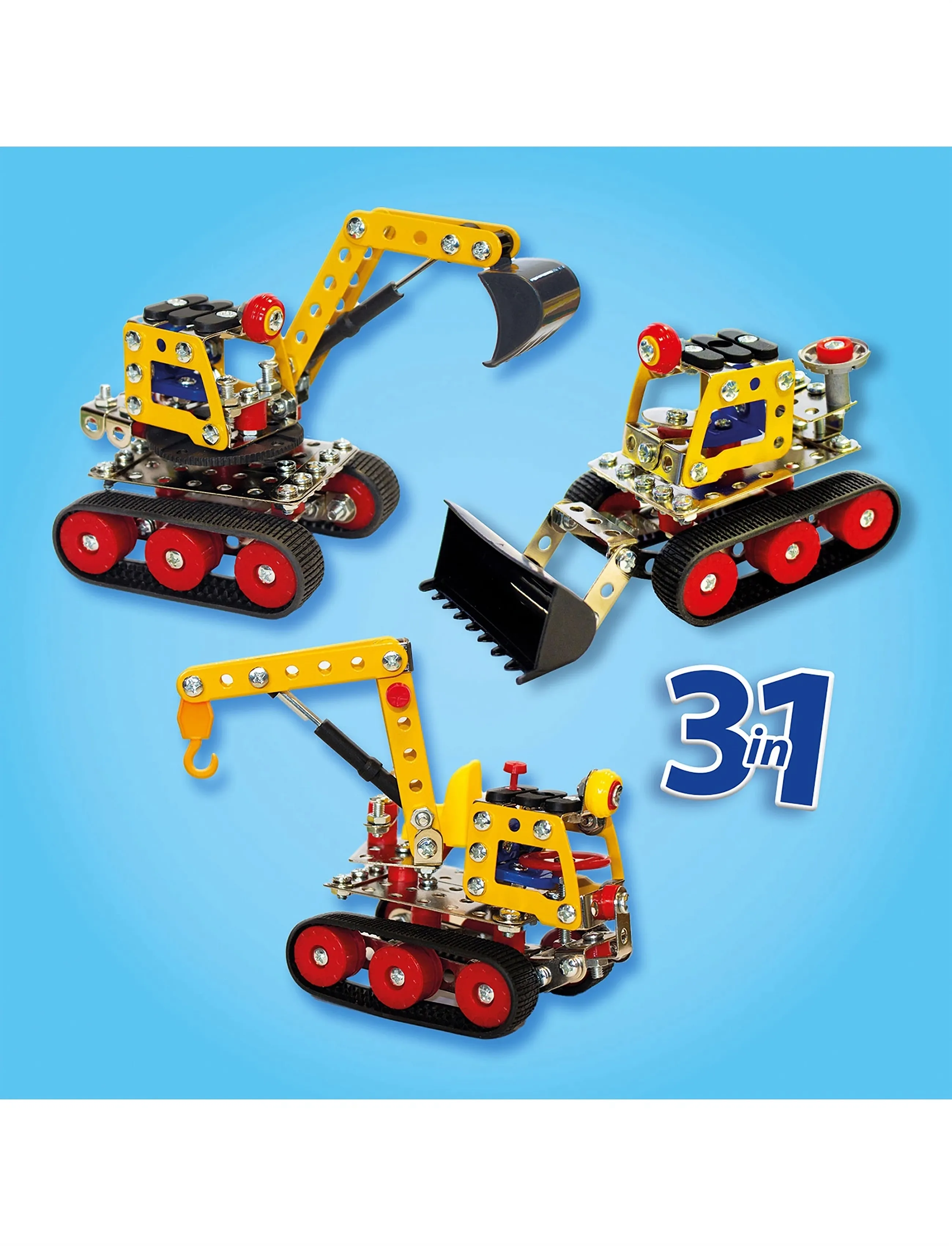 SES Creative - Construction Set - Construction Vehicles 3in1 - metal - baukästen - multi - 3