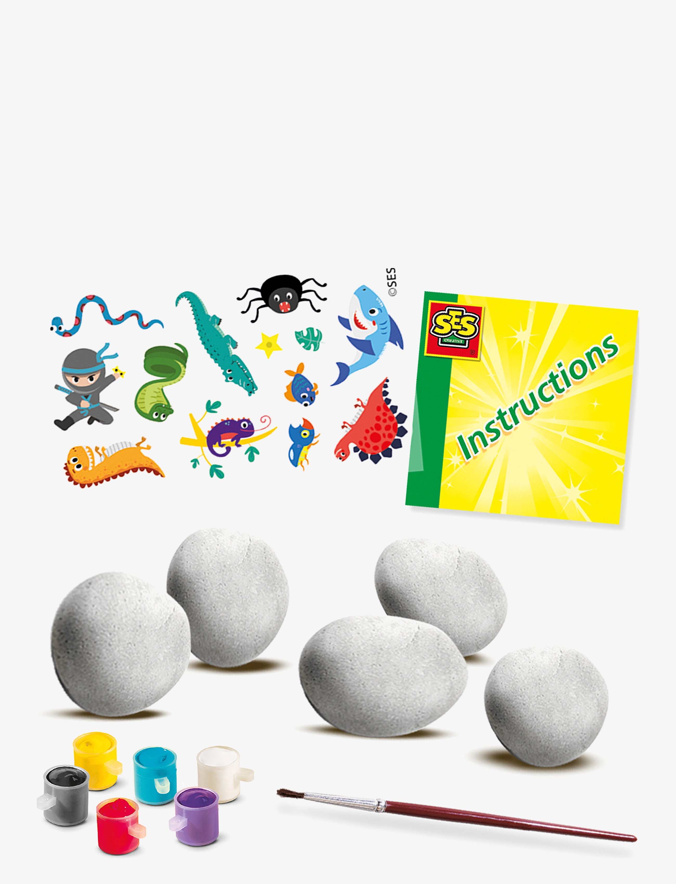 SES Creative - Rock Painting- Transfer Stickers - kleur- & knutselboeken - multi - 2
