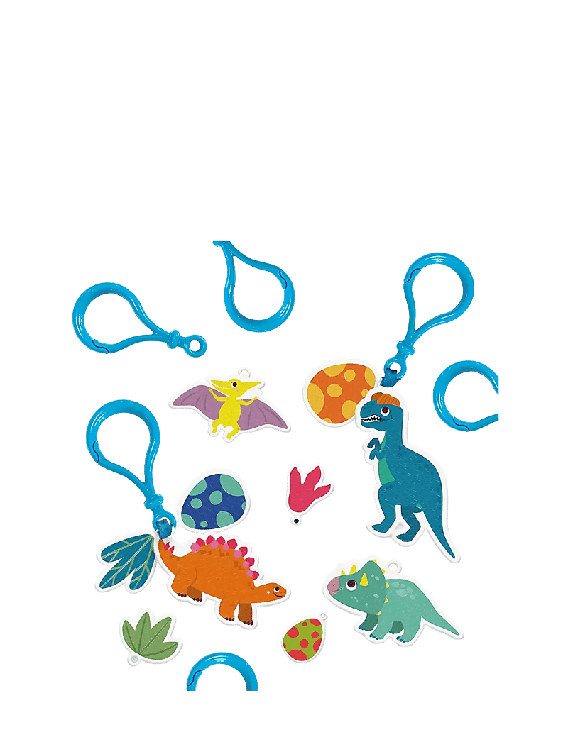 SES Creative - Shrink Foil - Dinosaur Keychains - bastelset - multi - 1