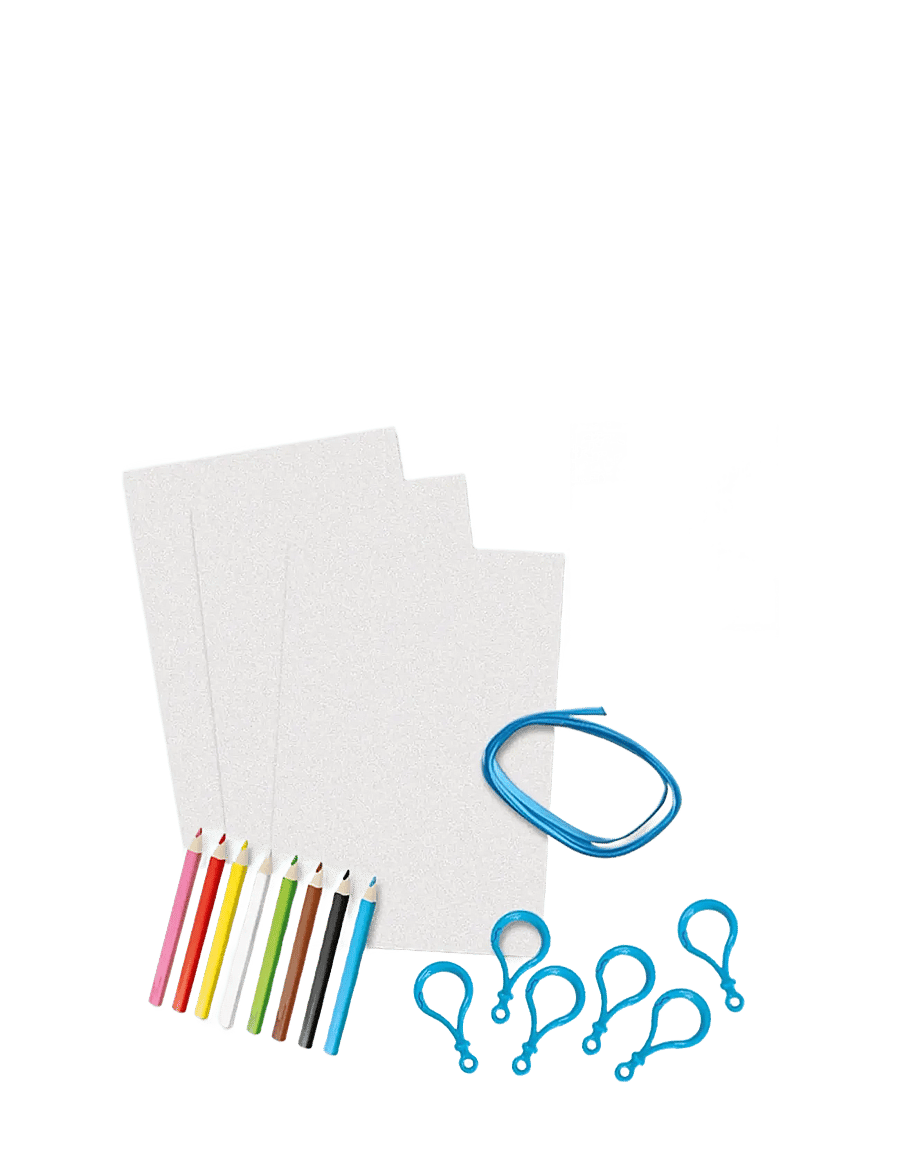 SES Creative - Shrink Foil - Dinosaur Keychains - käsitöökomplekt - multi - 3