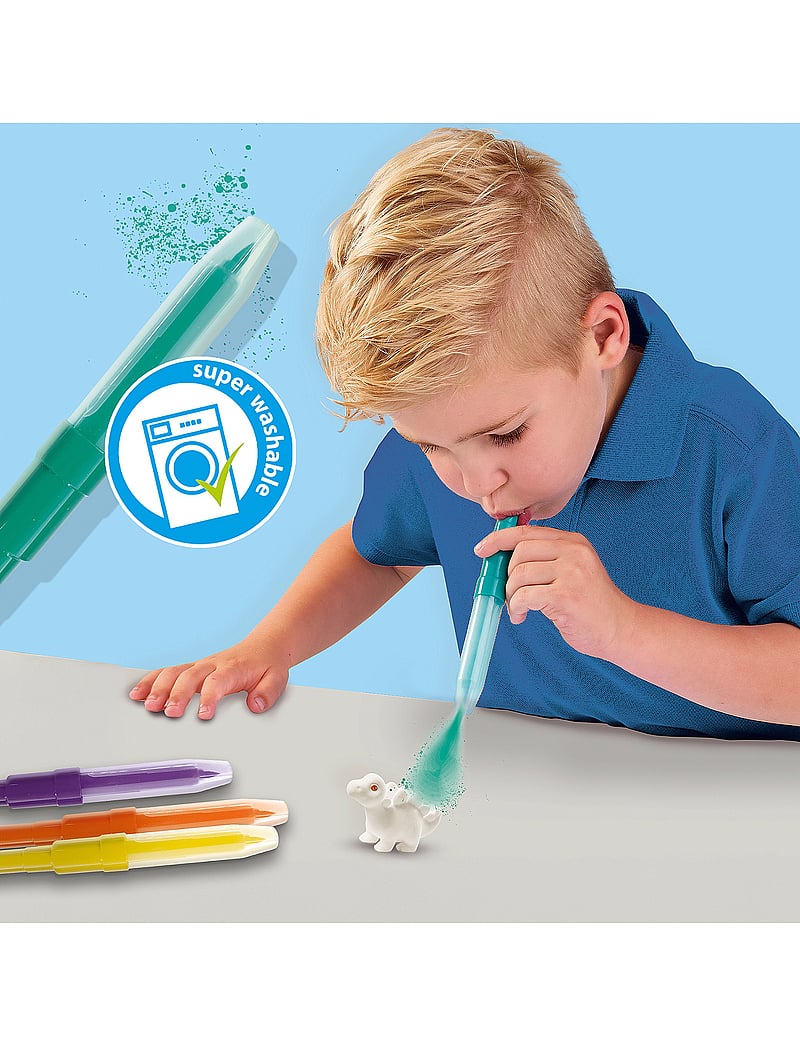 SES Creative - Blow Pens - Airbrush Dinosaurs - farben - multi - 0