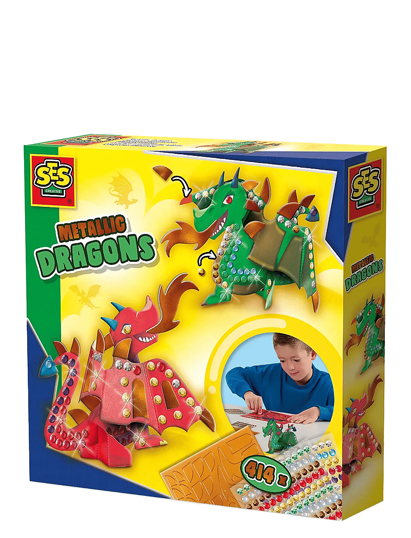 SES Creative - Craft & Decorate - Dragons - käsitöökomplekt - multi - 1