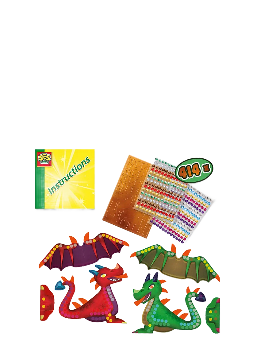 SES Creative - Craft & Decorate - Dragons - bastelset - multi - 2