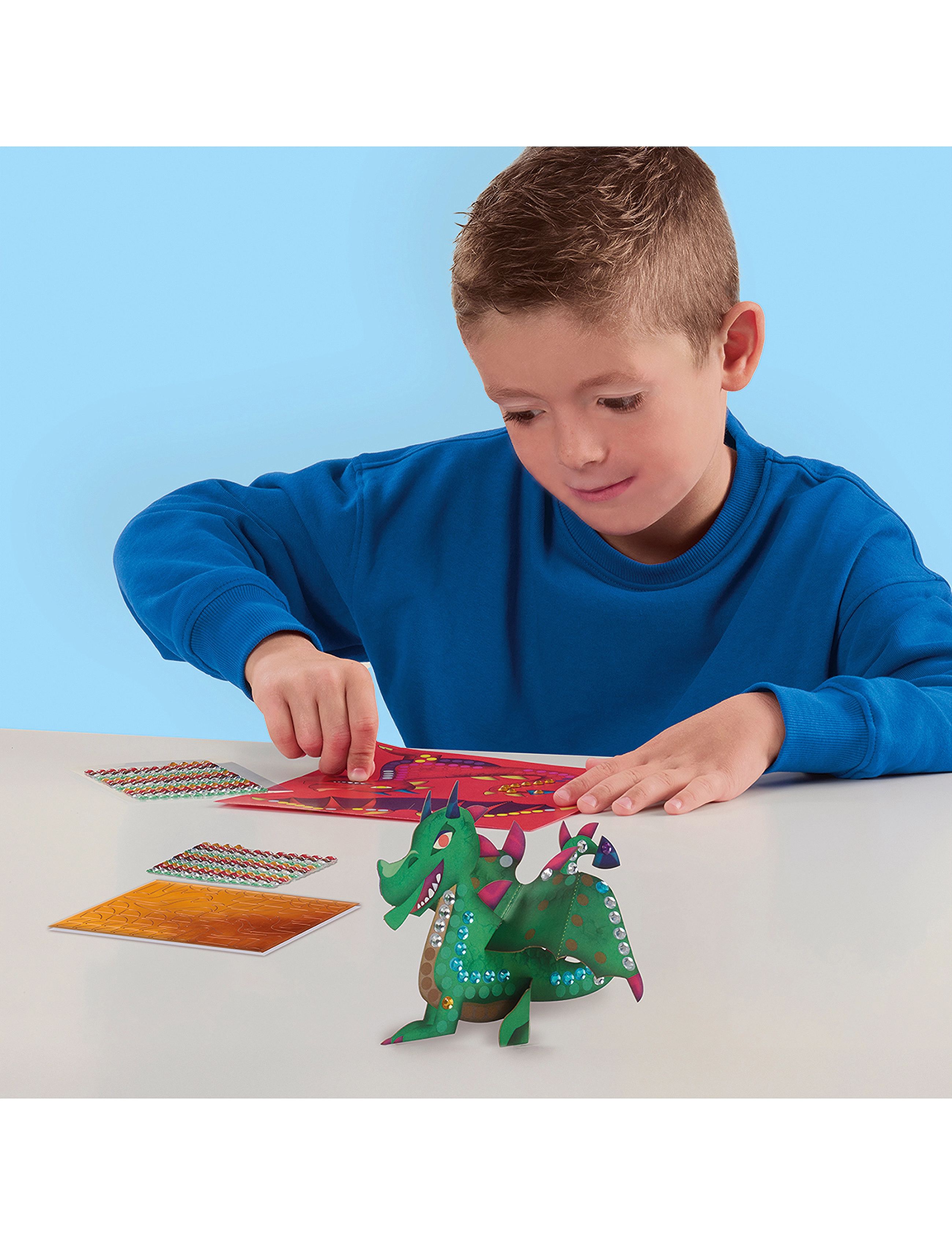 SES Creative Craft & Decorate Dragons, One Size, Craft, Mehrfarbig/gemustert - Sets, Kinder