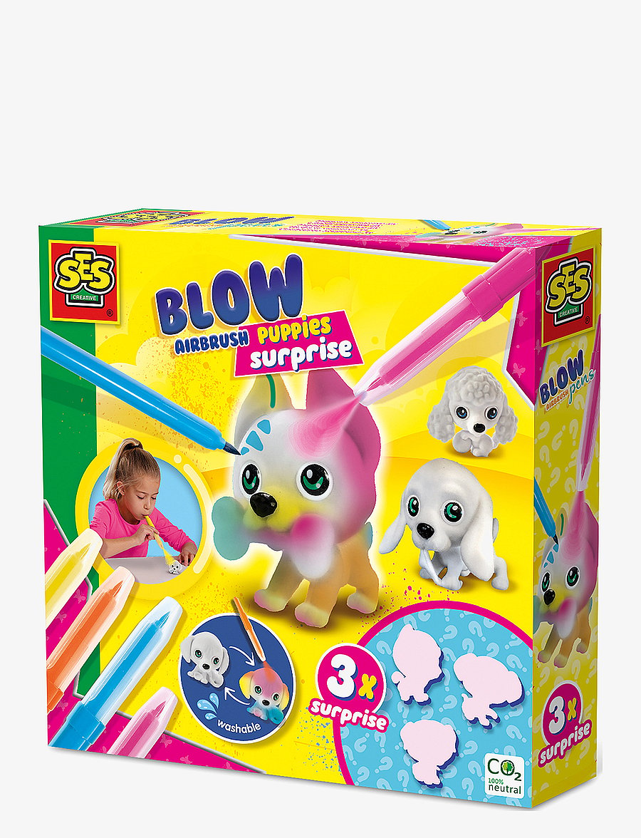SES Creative - Blow Pens - Decorate 3 Puppies - bastelset - multi - 1