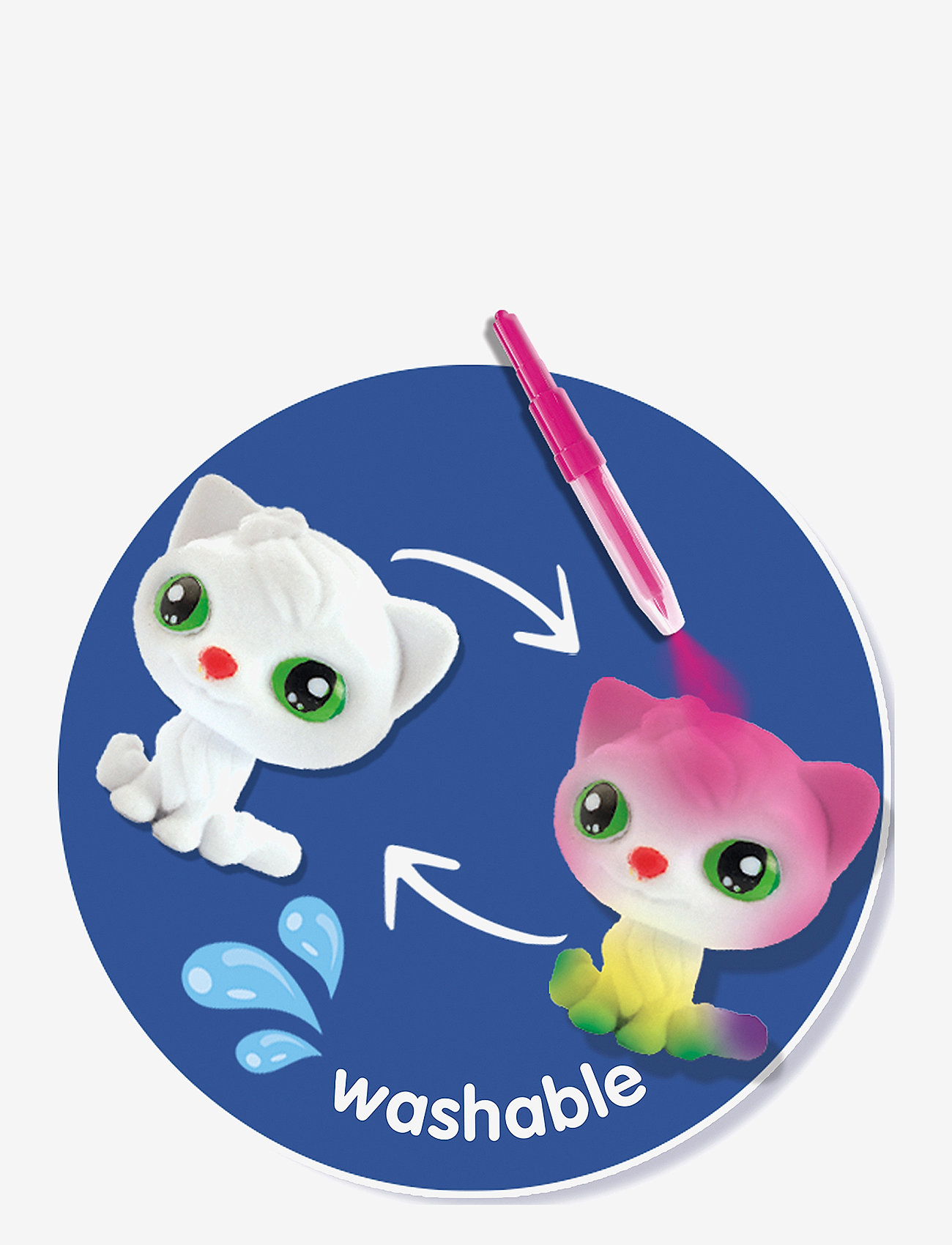 SES Creative - Blow Pens - Decorate 3 Kittens - bastelset - multi - 3