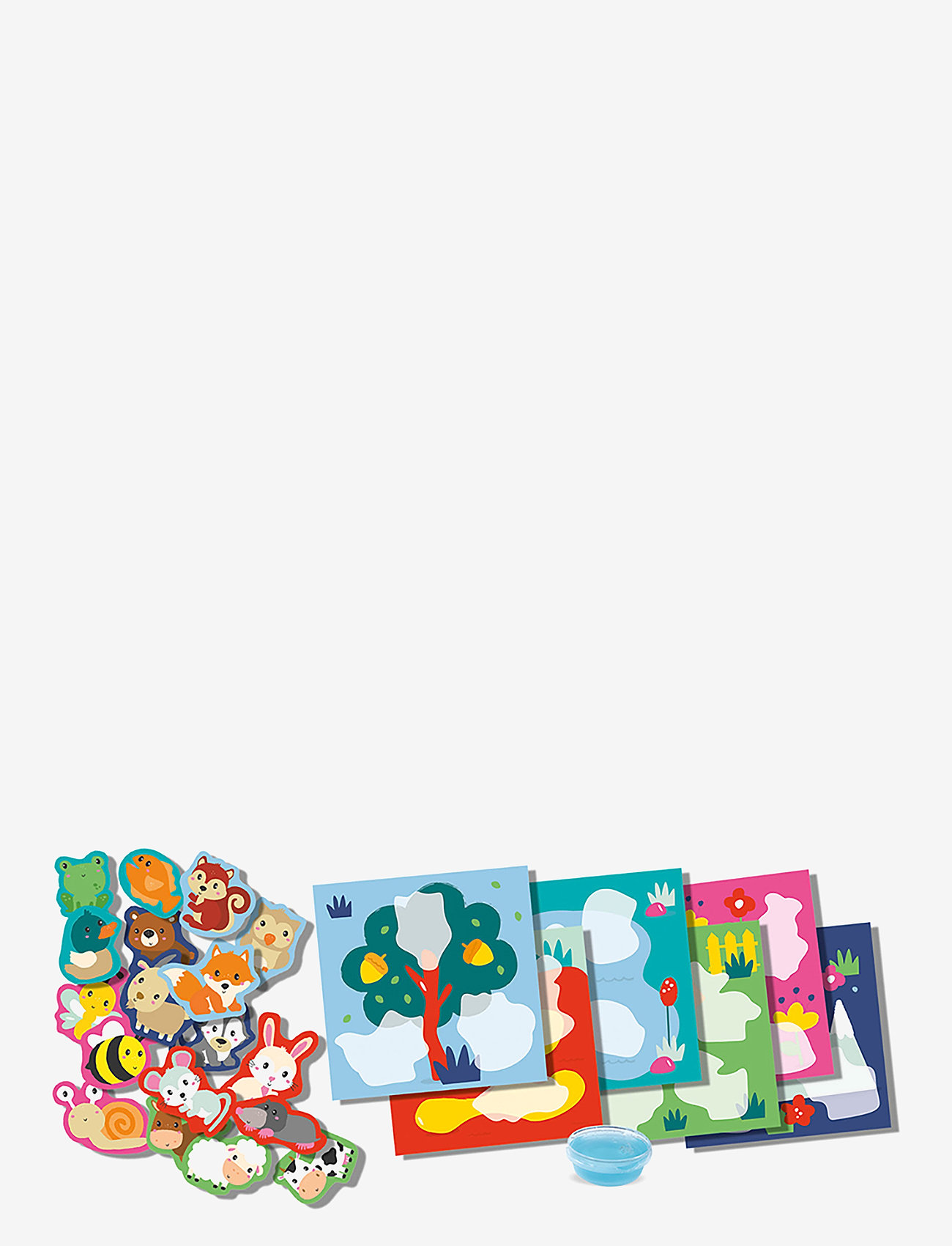 SES Creative - My first - Sticking Animals - Where do I live? - rankdarbių rinkinys - multi - 1