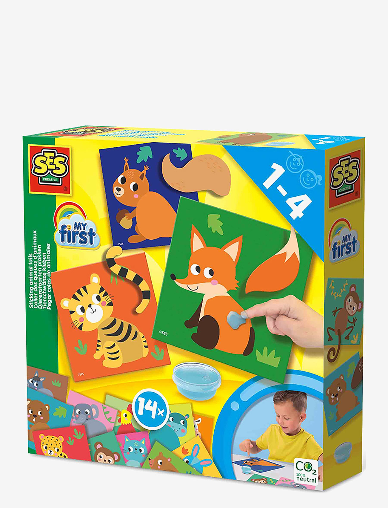 SES Creative - My first - Sticking Animal Tails - pysselset - multi - 1
