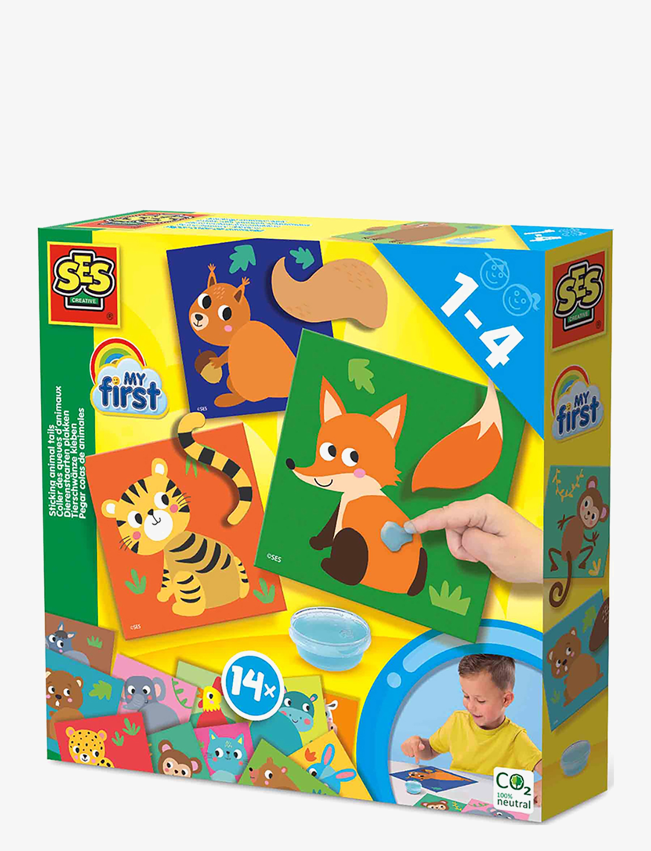 SES Creative My first - Sticking Animal Tails - Legetøj - MULTI / multi