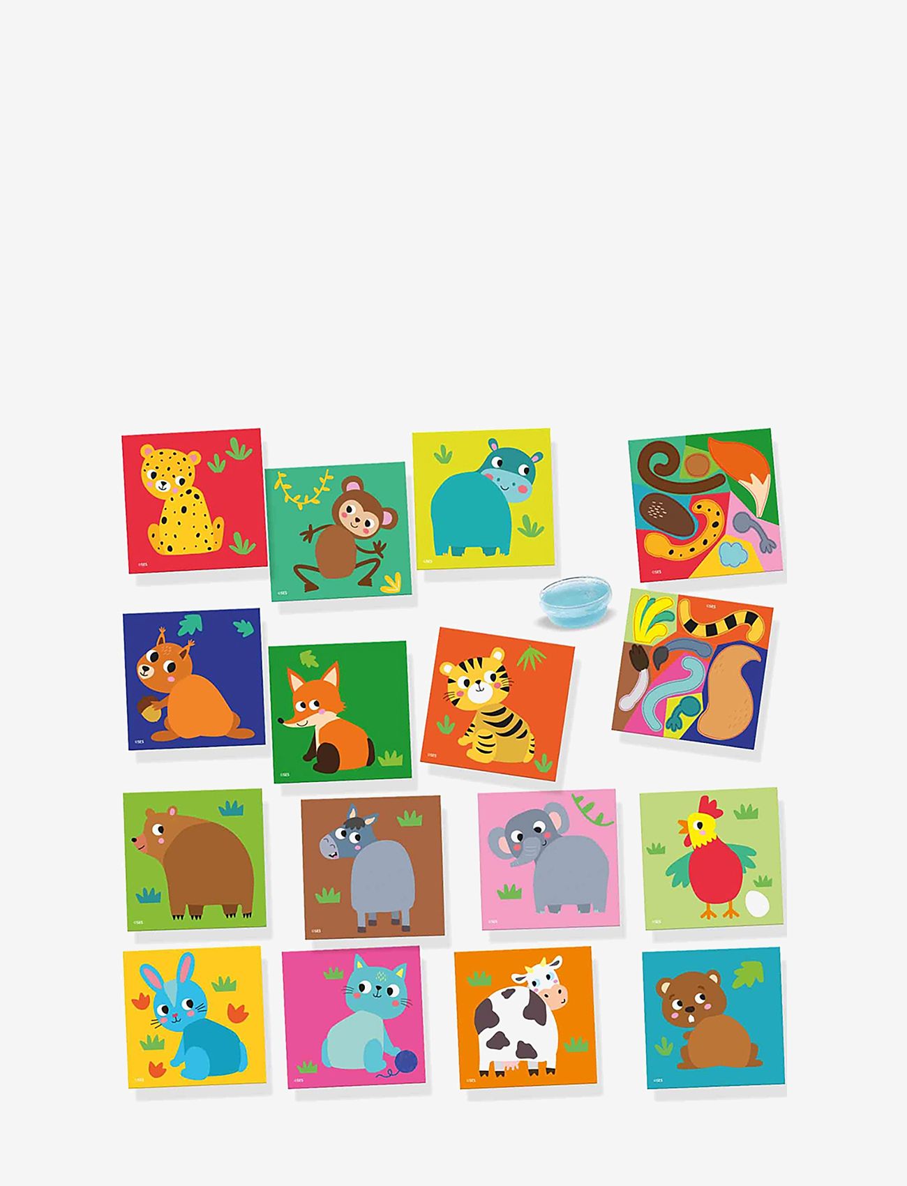 SES Creative - My first - Sticking Animal Tails - pysselset - multi - 2