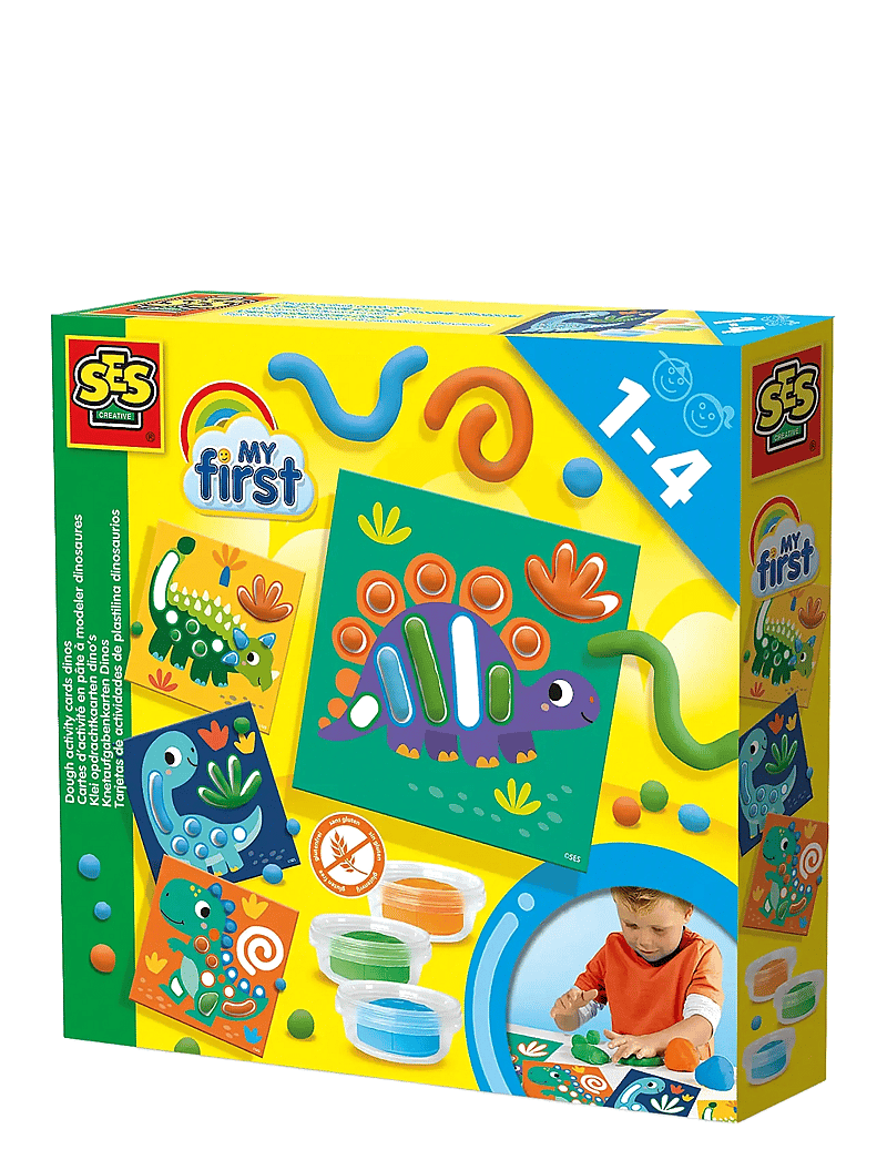 SES Creative - My first - Dough - Dino Activity Cards - spielknete - multi - 1