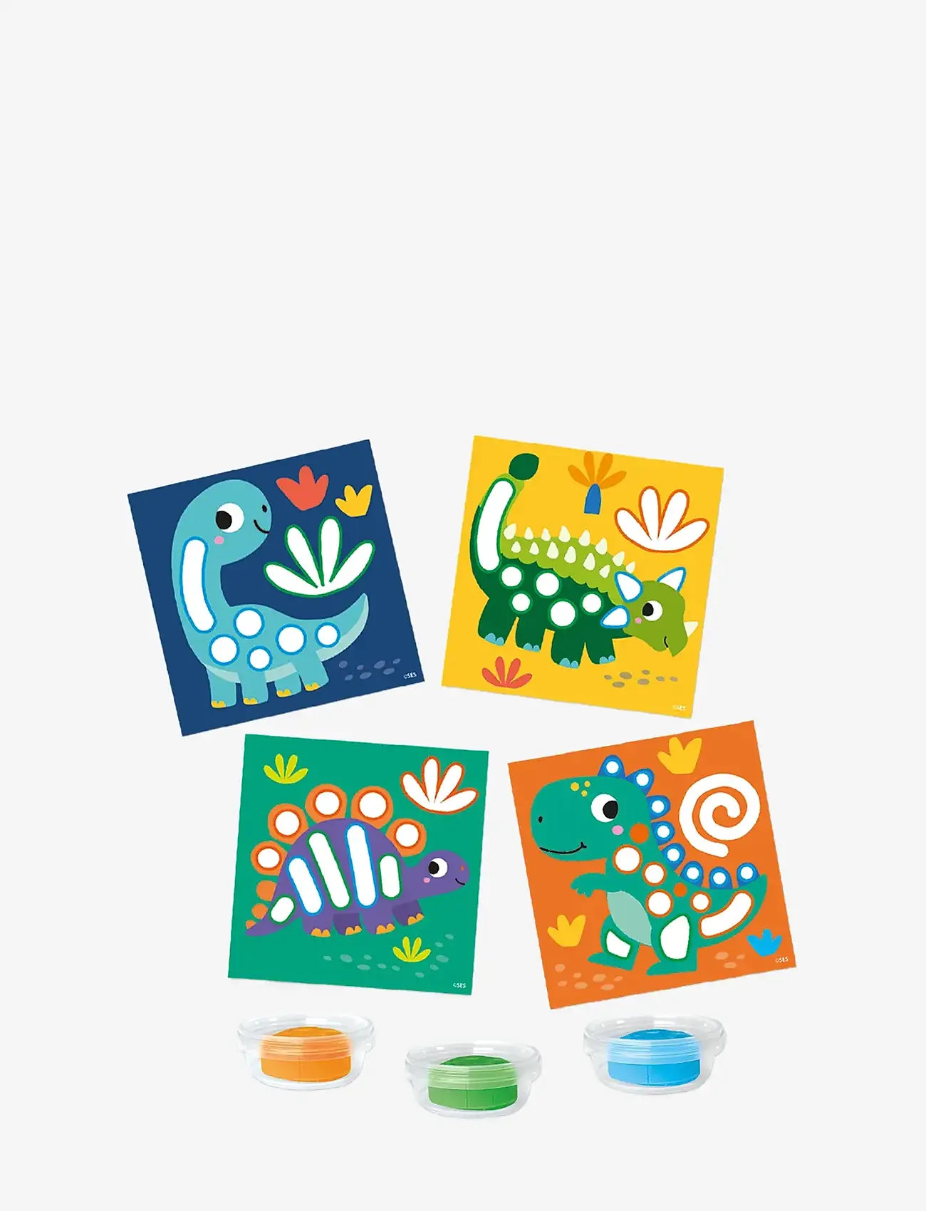 SES Creative - My first - Dough - Dino Activity Cards - modellervoks - multi - 2