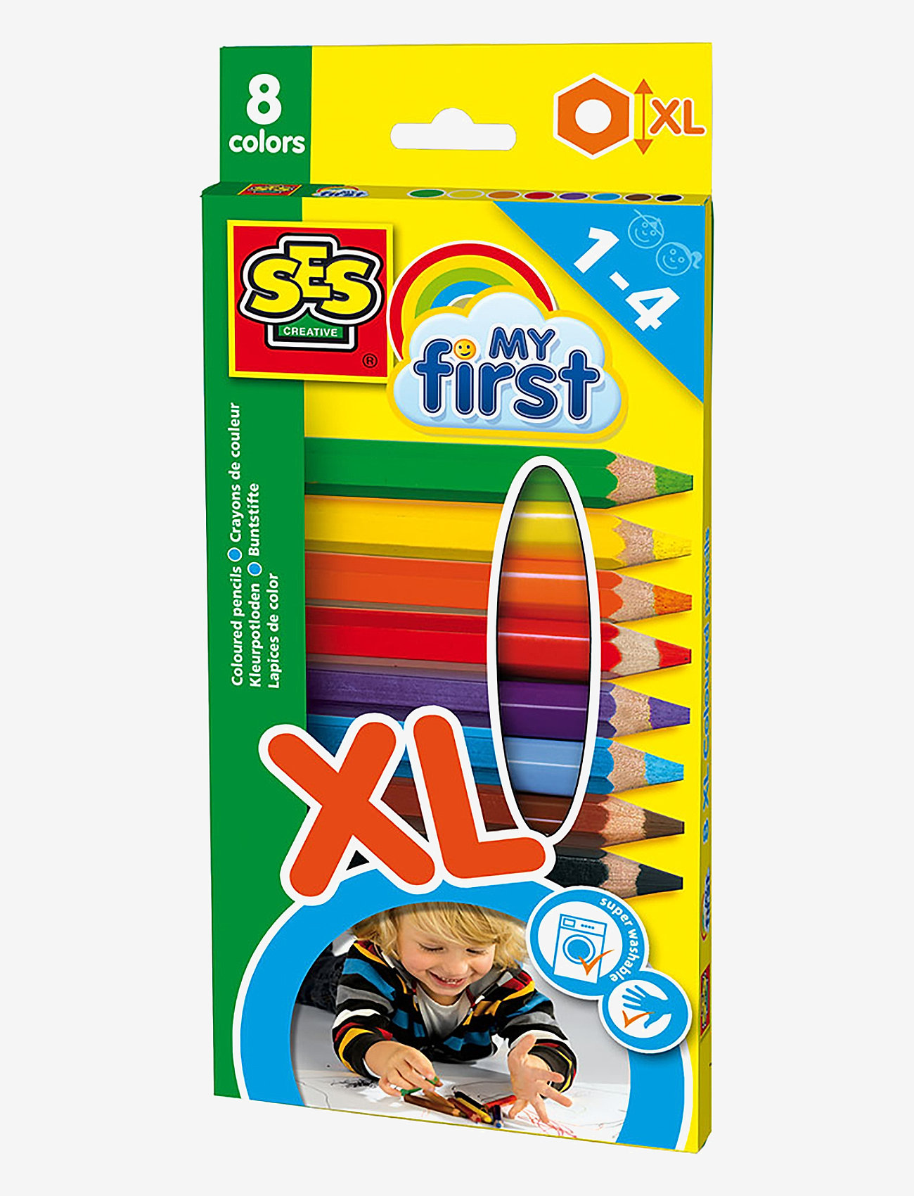 SES Creative - My First Coloured pencils - pennor - multi - 1