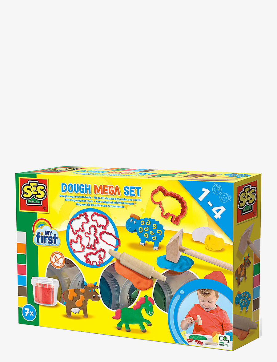 SES Creative - My first - Dough - Mega Set with Tools - multi - 0