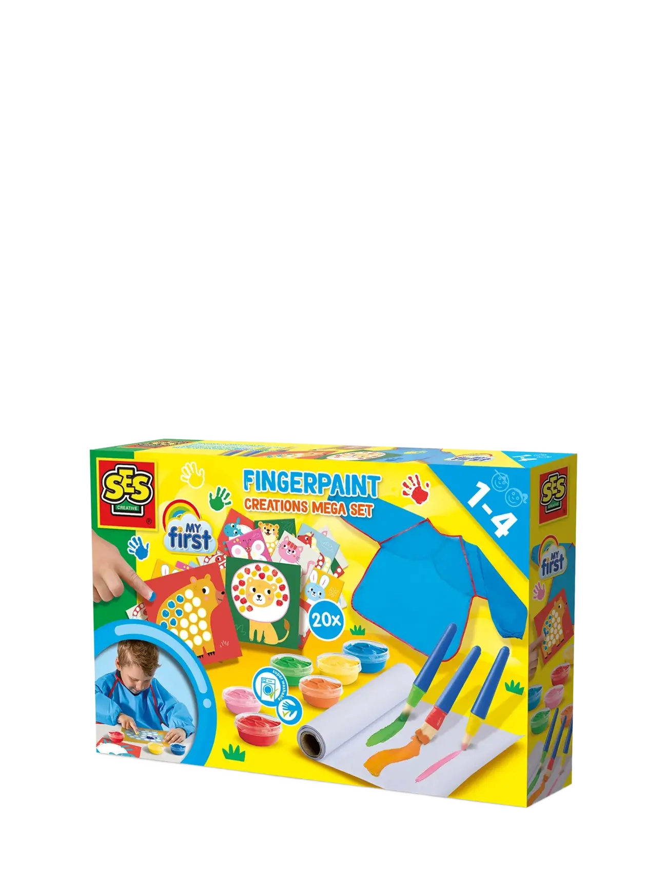 SES Creative My First - Fingerpaint Mega Set, One Size, Multi/patterned, Tegning > Malebøger Og Håndarbejdsbøger, Børn