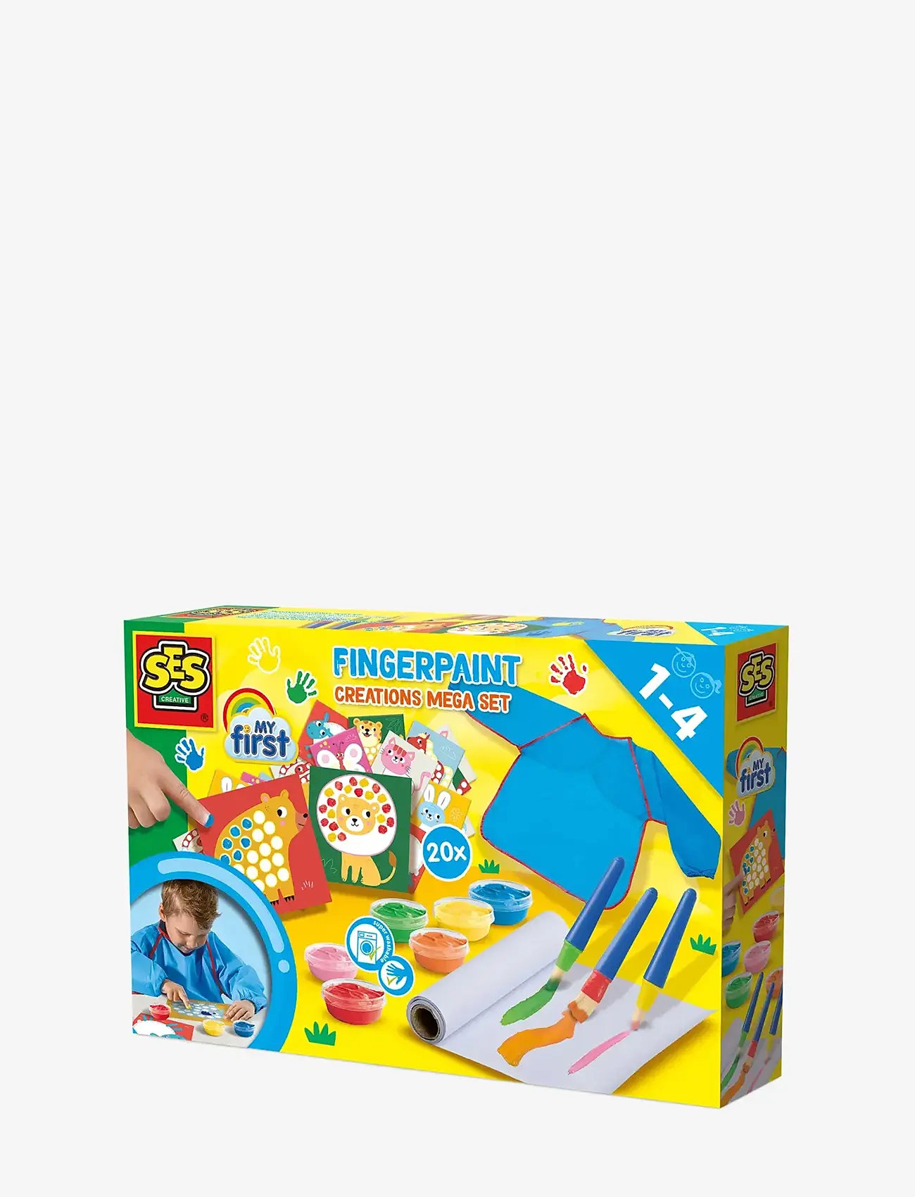 SES Creative - My first - Fingerpaint Mega Set - dažai - multi - 0