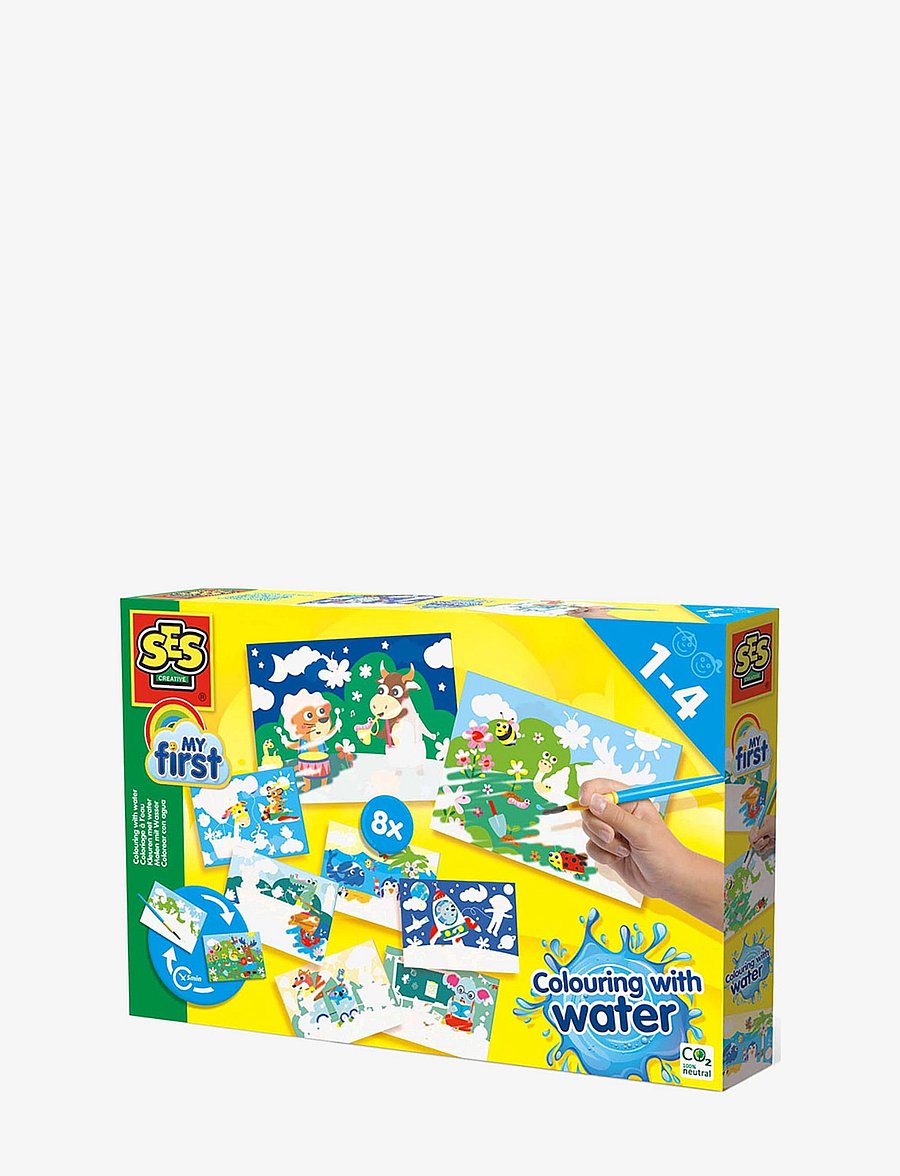 SES Creative - Colouring with water - Hidden animals Mega set - bastelset - multi - 0