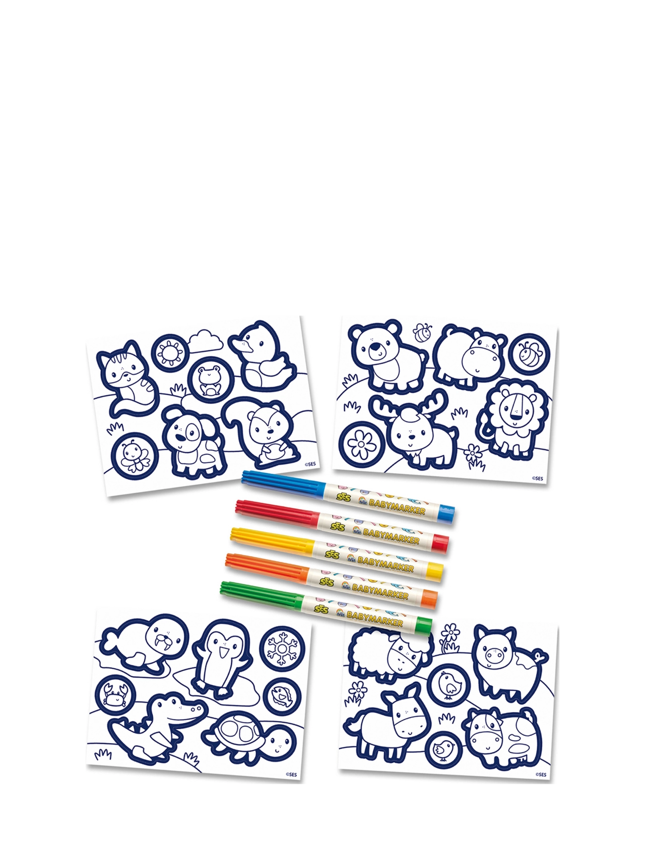 SES Creative - My first - Colouring Stickers - lita- og föndurbækur - multi - 2