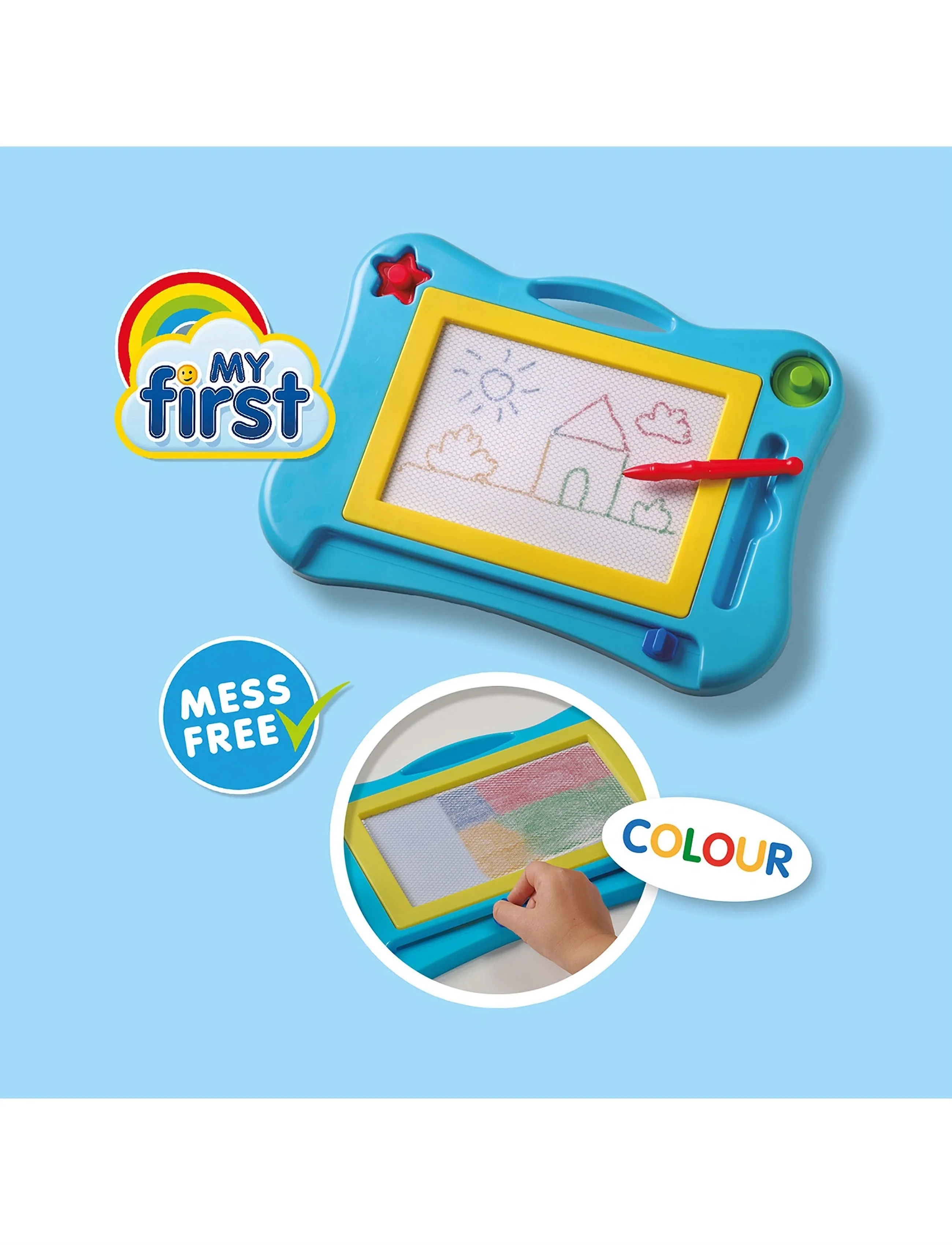 SES Creative - My First - Magnetic Drawing Board with Colours - rittavlor - multi - 2