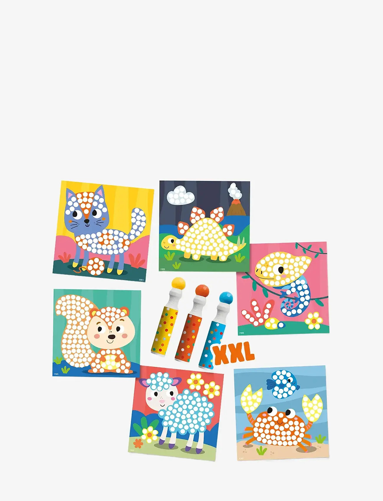 SES Creative - Dot Markers - 3 Colours XXL - Activity Cards - coloring & craft books - multi - 1