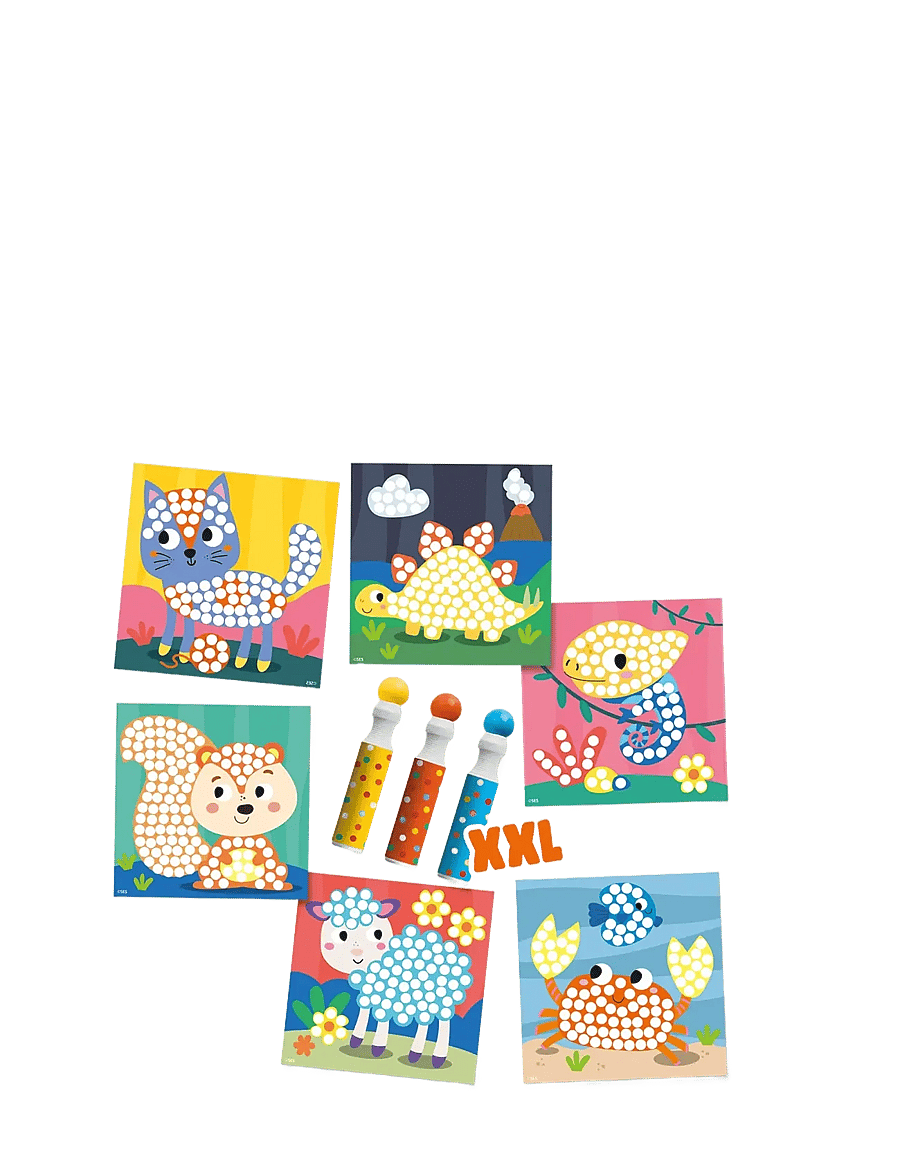 SES Creative - Dot Markers - 3 Colours XXL - Activity Cards - värvimis- & käsitööraamatud - multi - 1
