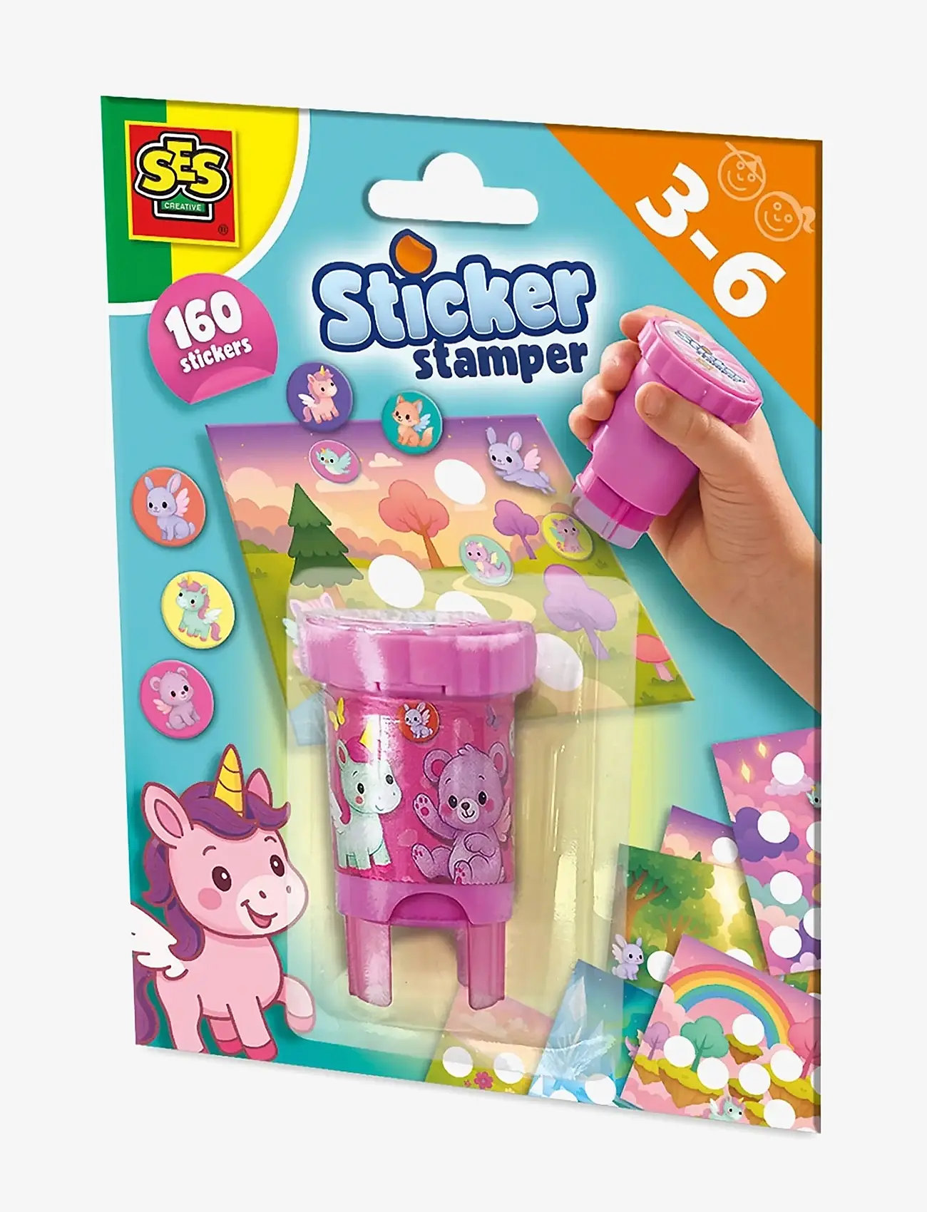 SES Creative - Sticker Stamper - Fantasy Animals - aufkleber - multi - 1