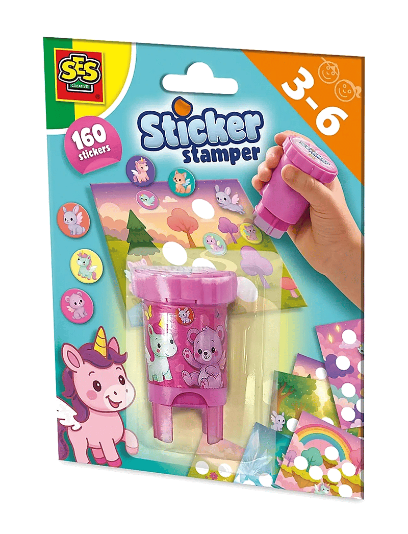 SES Creative - Sticker Stamper - Fantasy Animals - aufkleber - multi - 1