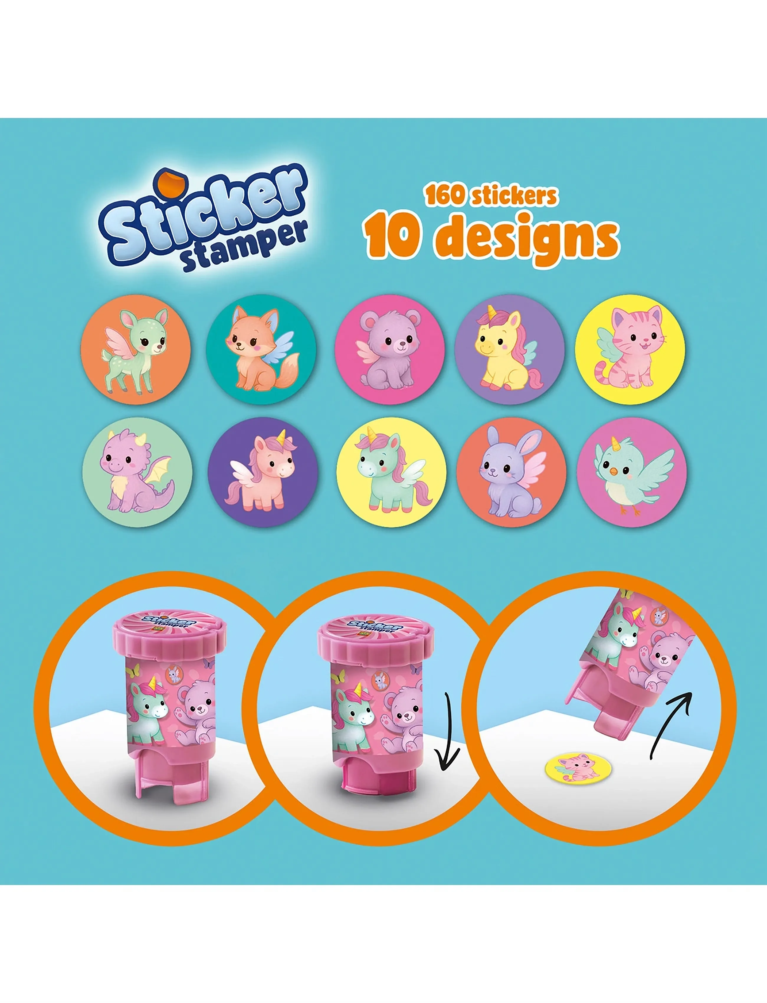 SES Creative - Sticker Stamper - Fantasy Animals - stempel - multi - 3