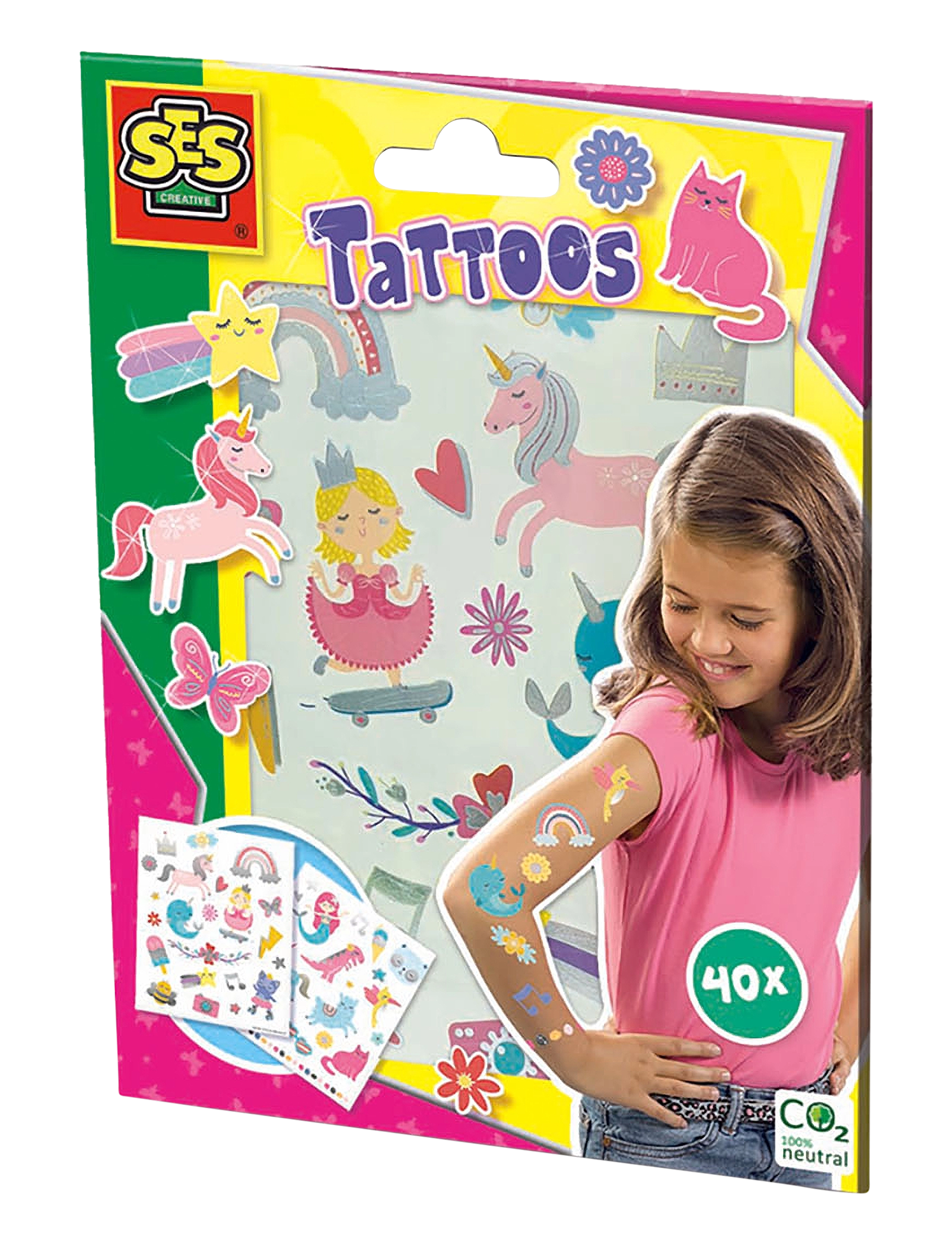 SES Creative Tattoos for children - Fairytales - Tätoveeringud - MULTI / multi
