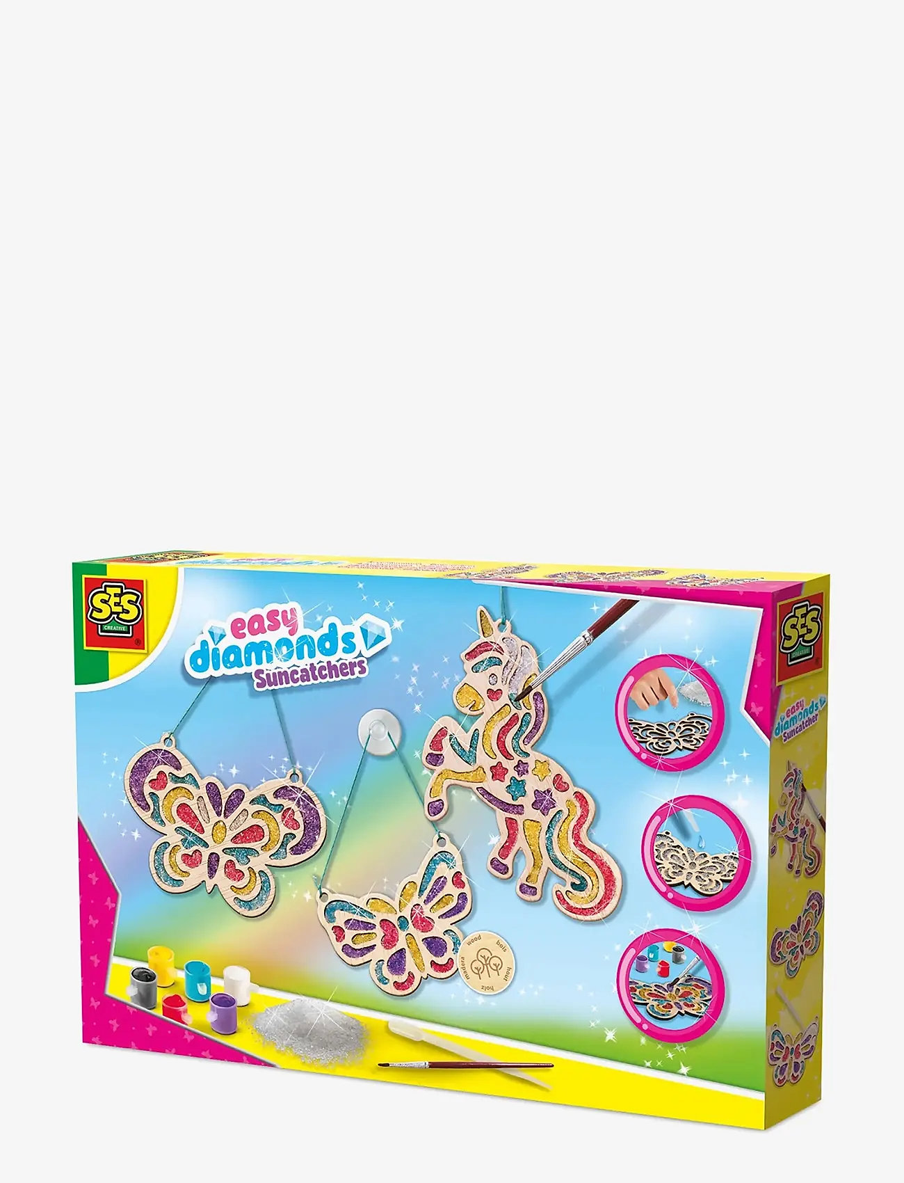 SES Creative - Suncatchers - Easy Diamonds - kreasæt - multi - 1