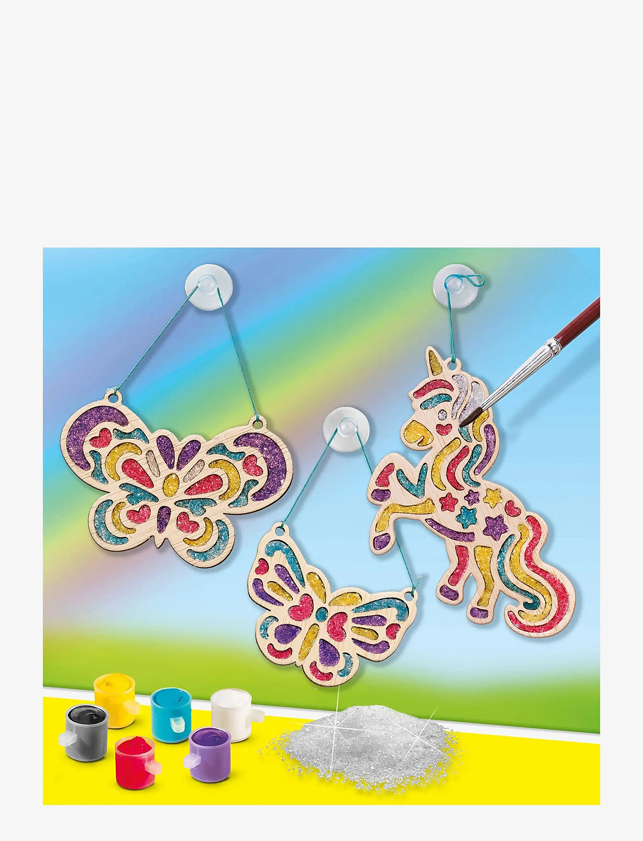 SES Creative - Suncatchers - Easy Diamonds - kreasæt - multi - 3