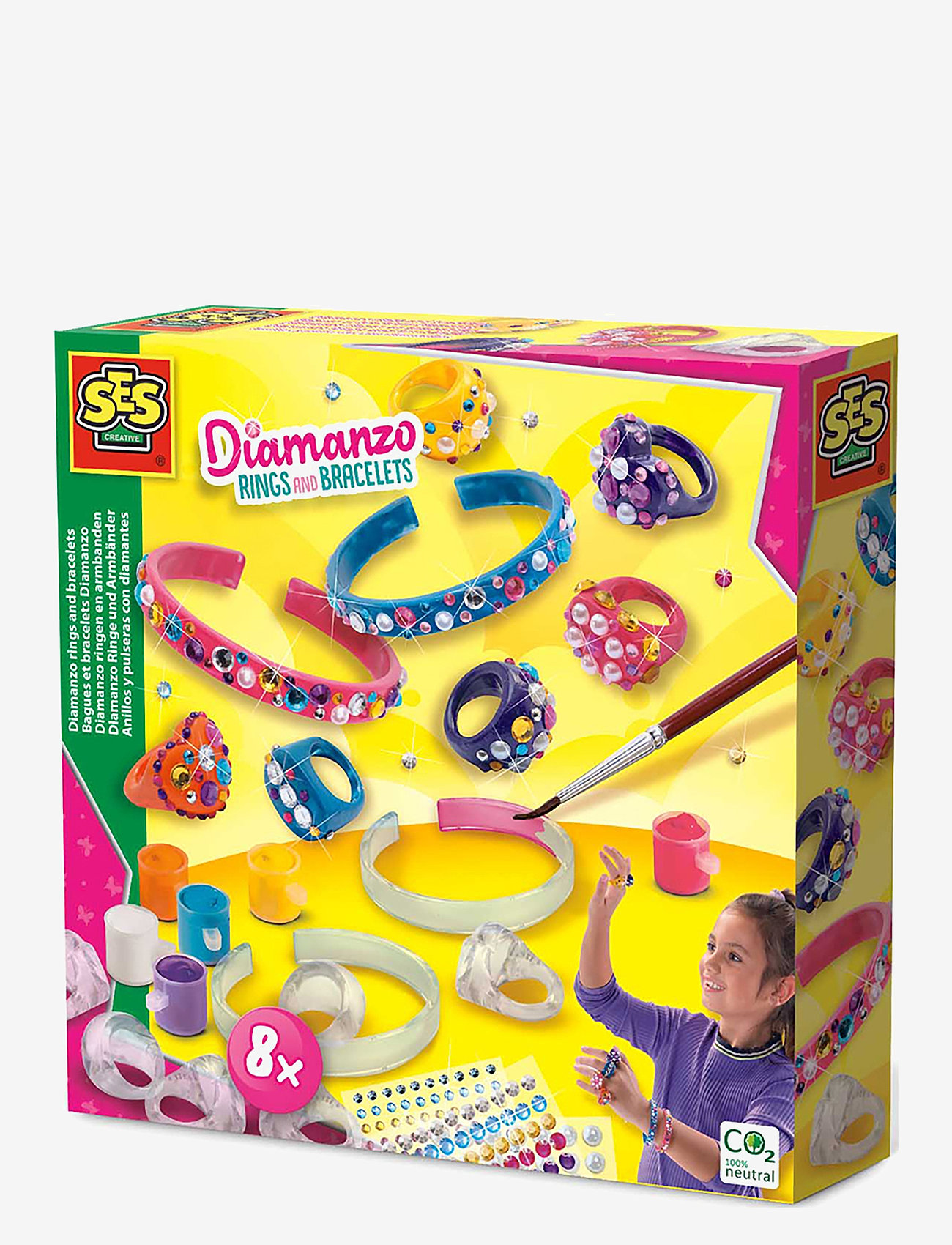 SES Creative - Diamanzo rings and bracelets - ehted & aksessuaarid - multi - 0