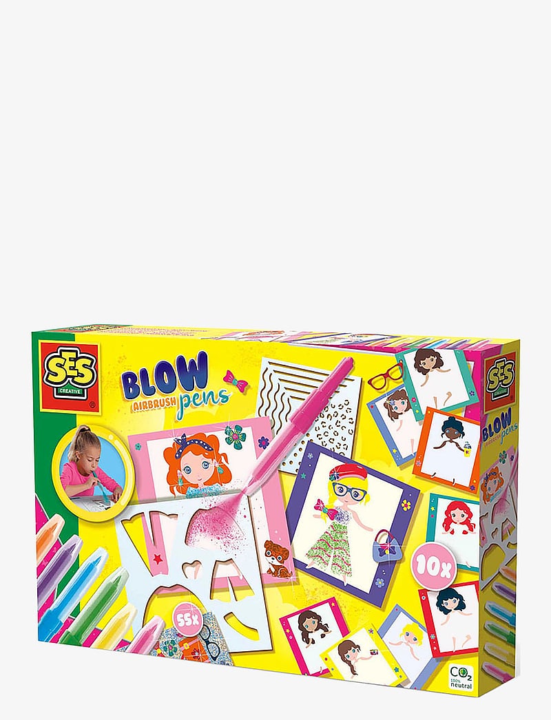 SES Creative - Blow airbrush pens - Fashion designer - käsitöökomplekt - multi - 0