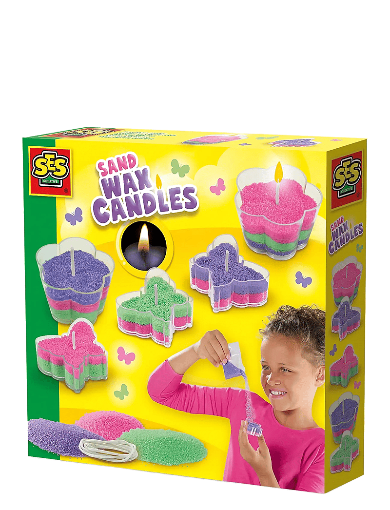 SES Creative - Sand Wax Candles - Flowers and Butterflies - bastelset - multi - 1