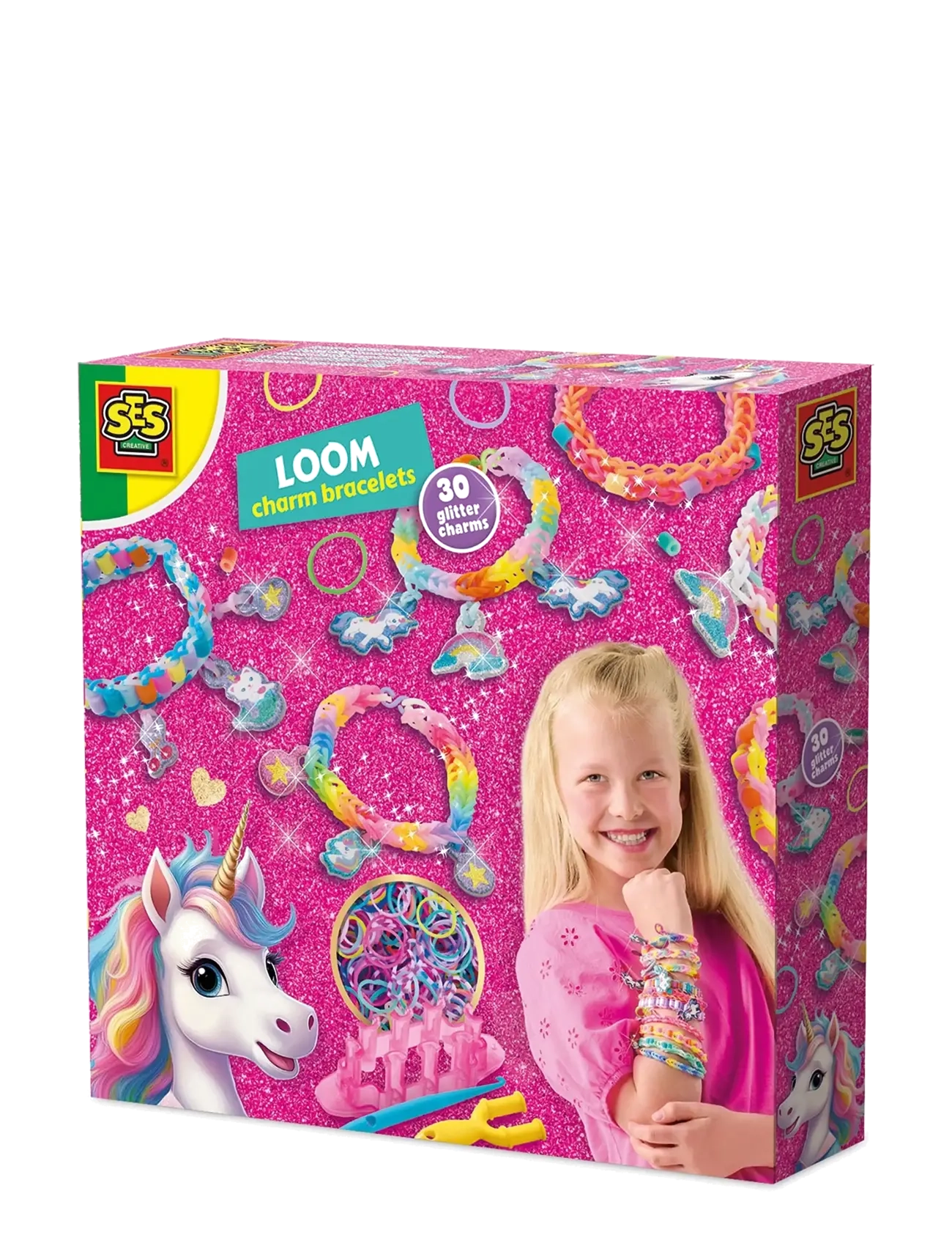 SES Creative Loom Bracelets - Unicorns - Drawing & Crafts - MULTI / pink/rose
