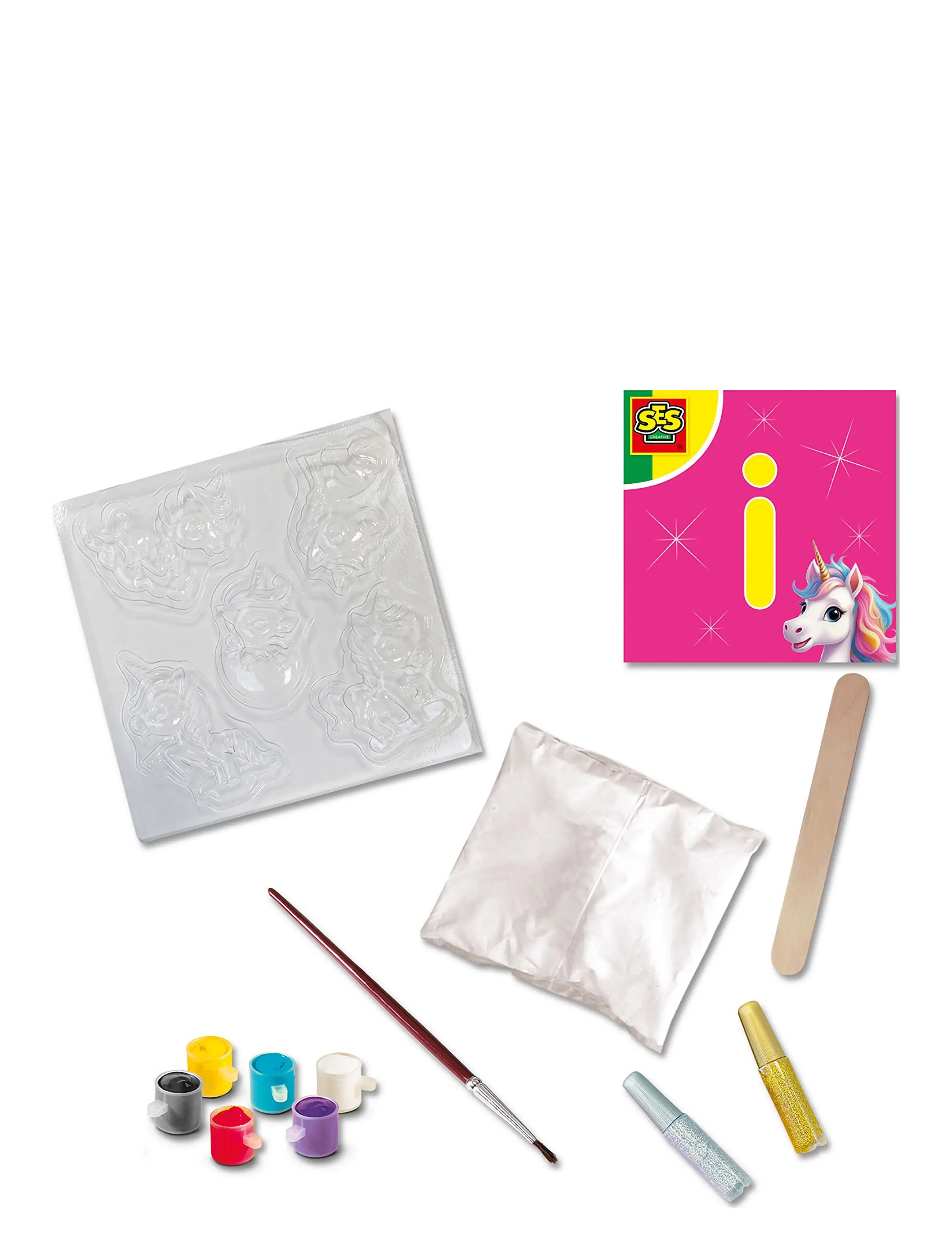 SES Creative - Casting & Painting - Baby Unicorns - bastelset - pink - 2