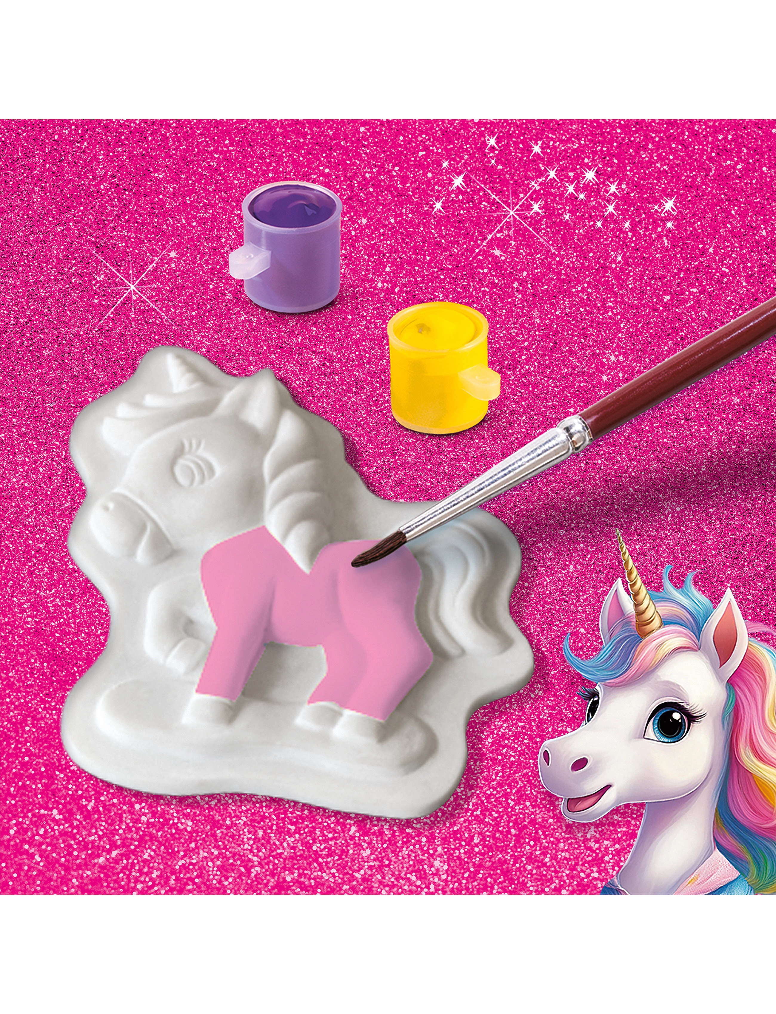 SES Creative Casting & Painting Baby Unicorns, One Size, Craft, Mehrfarbig/gemustert - Craft Sets, Kinder