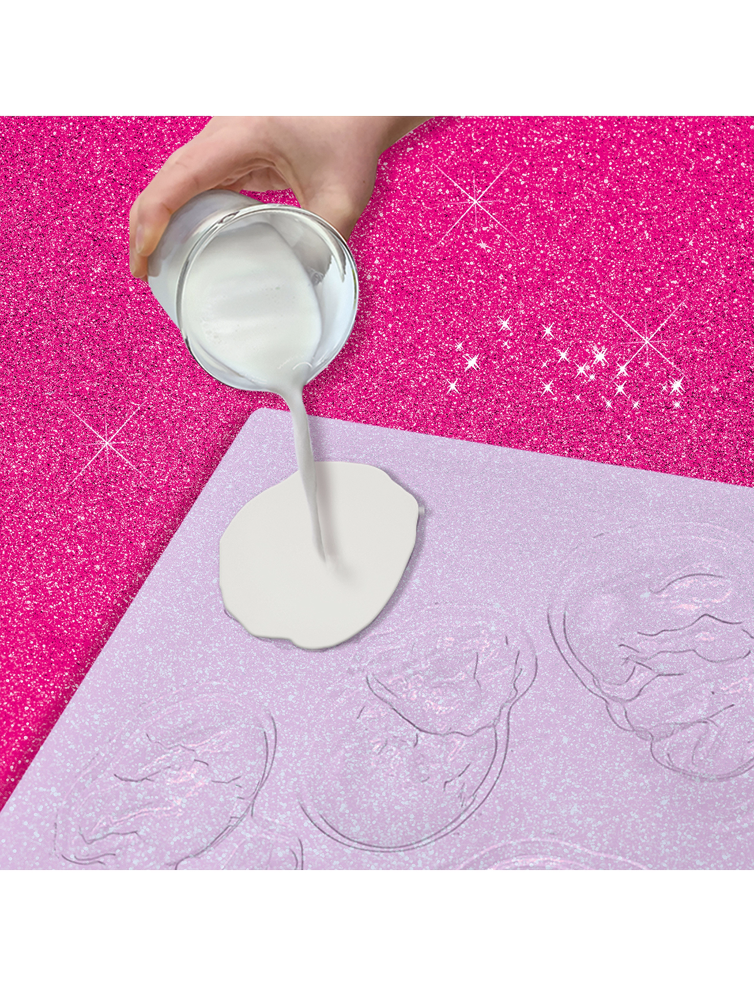 SES Creative - Casting & Painting - Baby Unicorns - bastelset - pink - 3