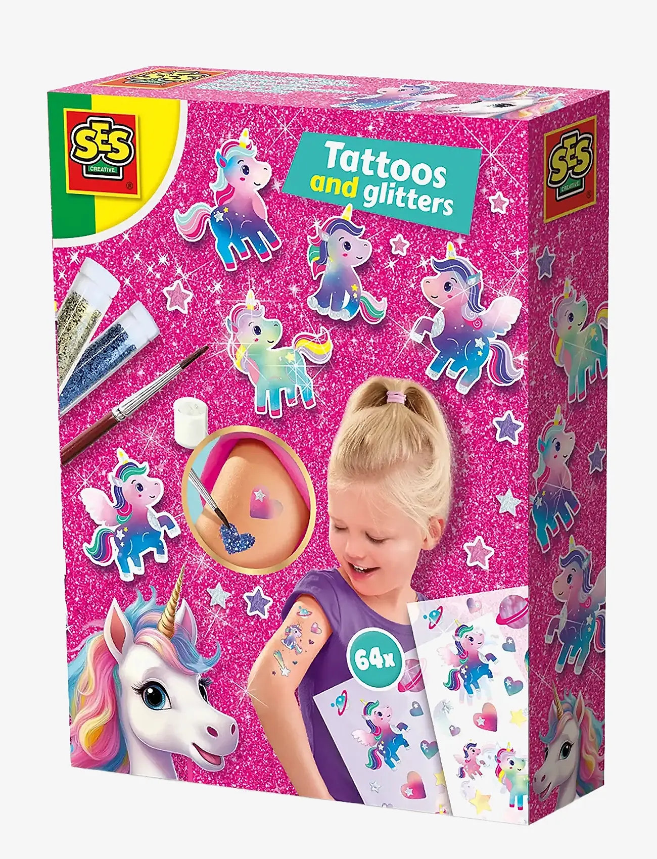 SES Creative - Tattoos and Glitter - Unicorn - tatuoinnit - multi - 1