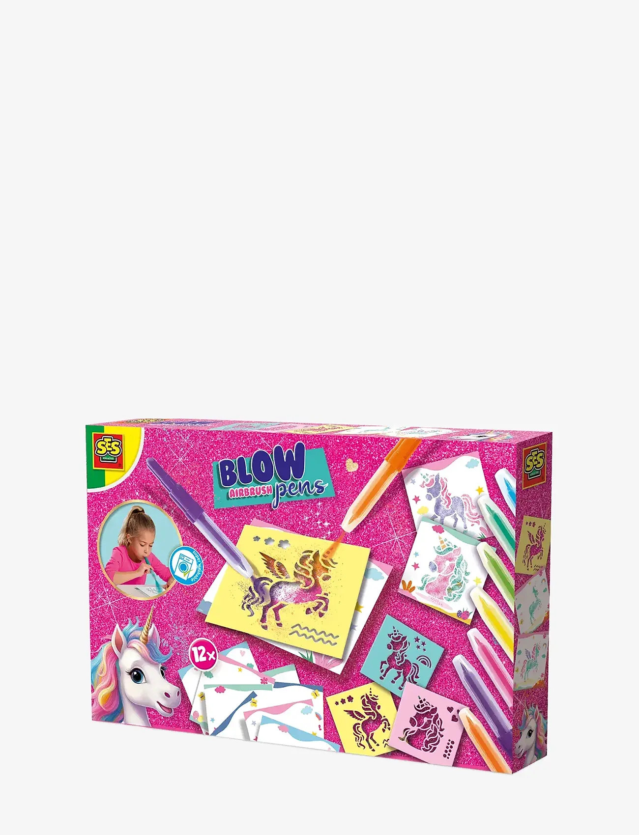 SES Creative - Blow Pens - Airbrush Unicorn - bastelset - multi - 1